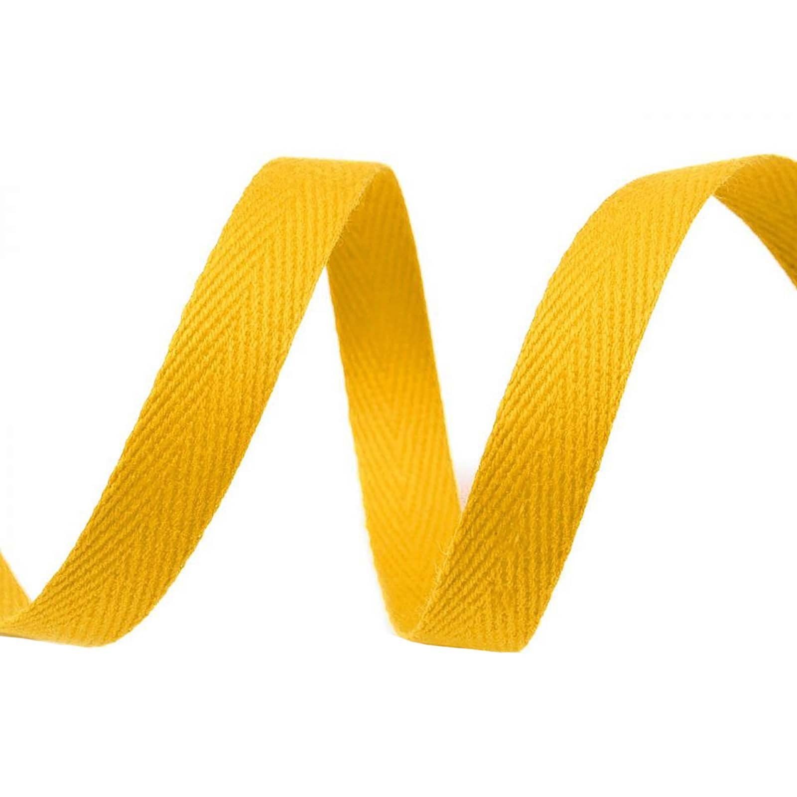 maDDma Webband 1m Köperband 10mm große Farbwahl Einfass- Nahtband Baumwollband, mango