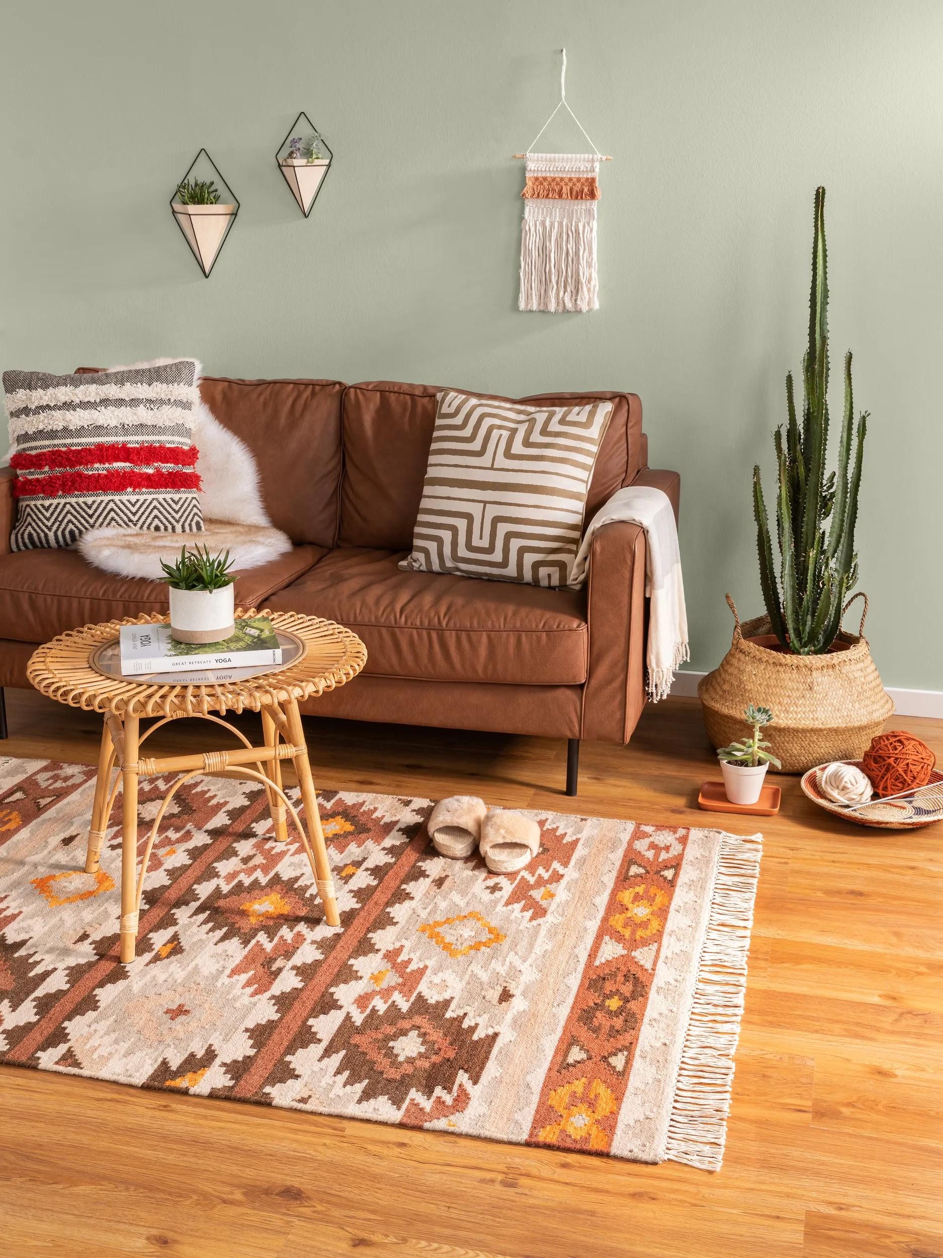 benuta Teppich Zohra, rechteckig, Höhe: 5 mm, Teppich Wohnzimmer, Schlafzimmer, Esszimmer, Flur, Kunstfaser, Cozy
