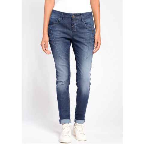 GANG Slim-fit-Jeans 94New Georgina mit charakteristischen Abnähern quer über den Oberschenkel