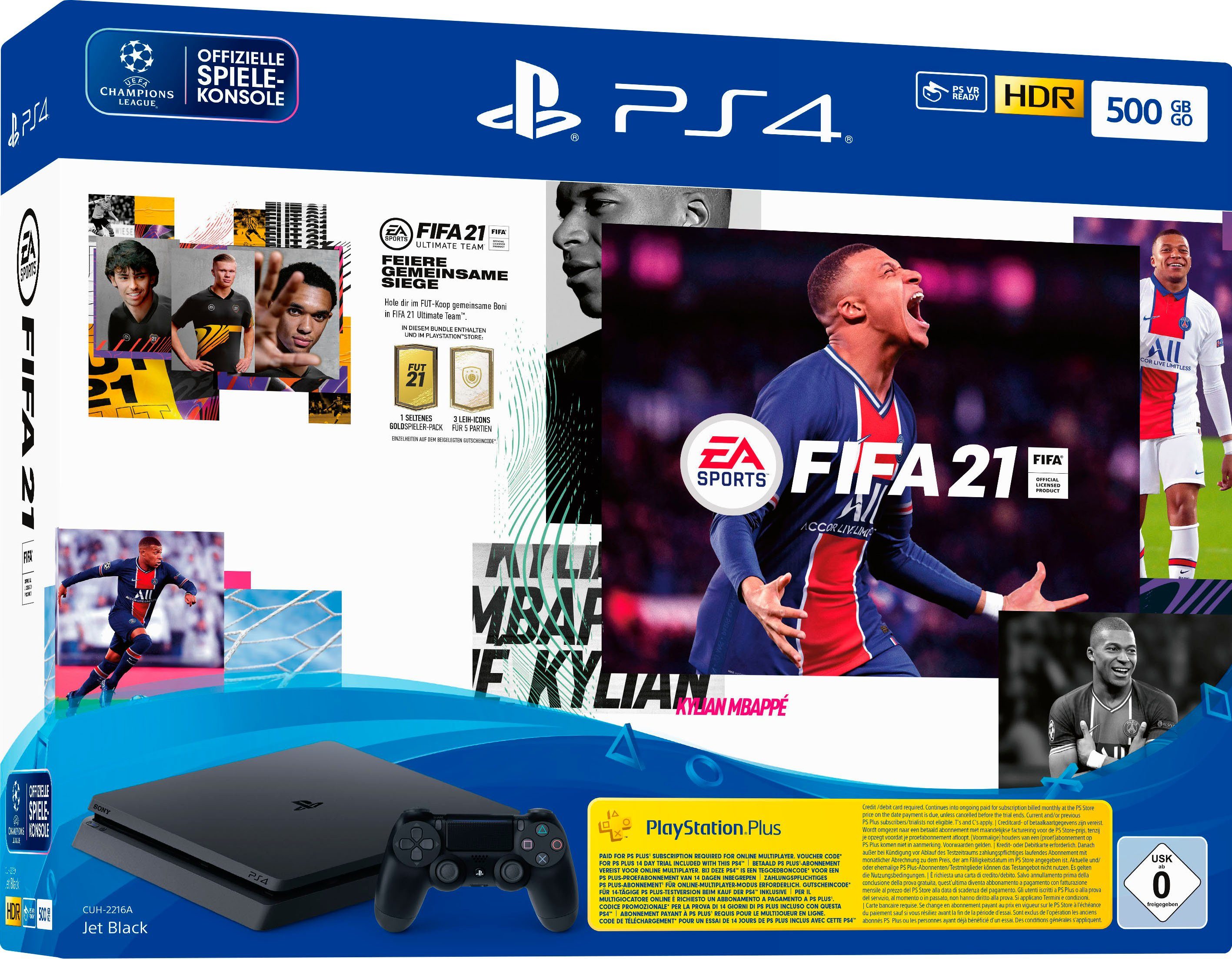 PlayStation 4 Slim, inkl. FIFA 21, Sie ist 16% leichter und verbraucht 28%  weniger Energie. online kaufen | OTTO