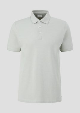 s.Oliver BLACK LABEL Kurzarmshirt Poloshirt im Slim Fit mit Piquéstruktur