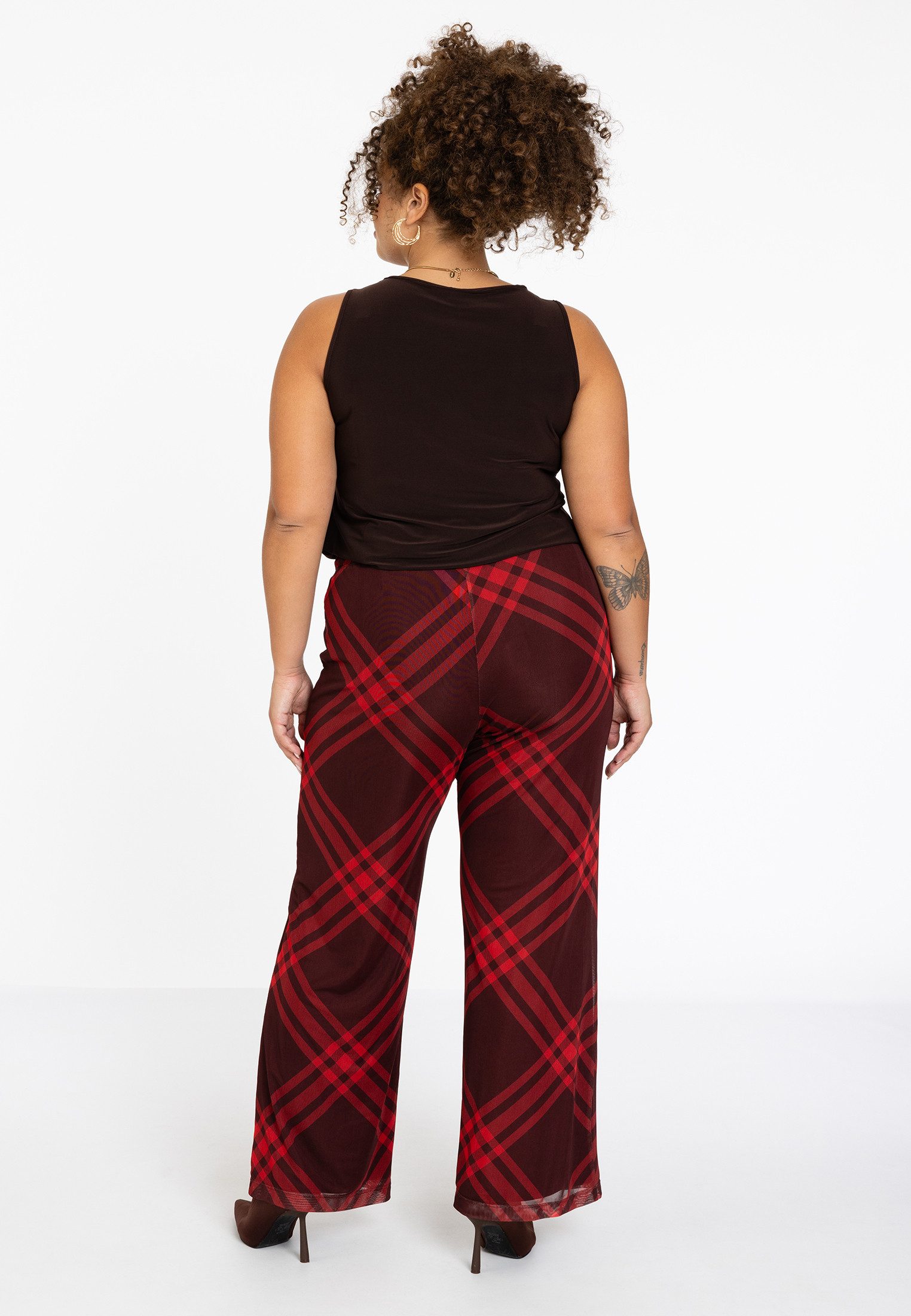 YOEK Bootcuthose Damen Hose Große Größen