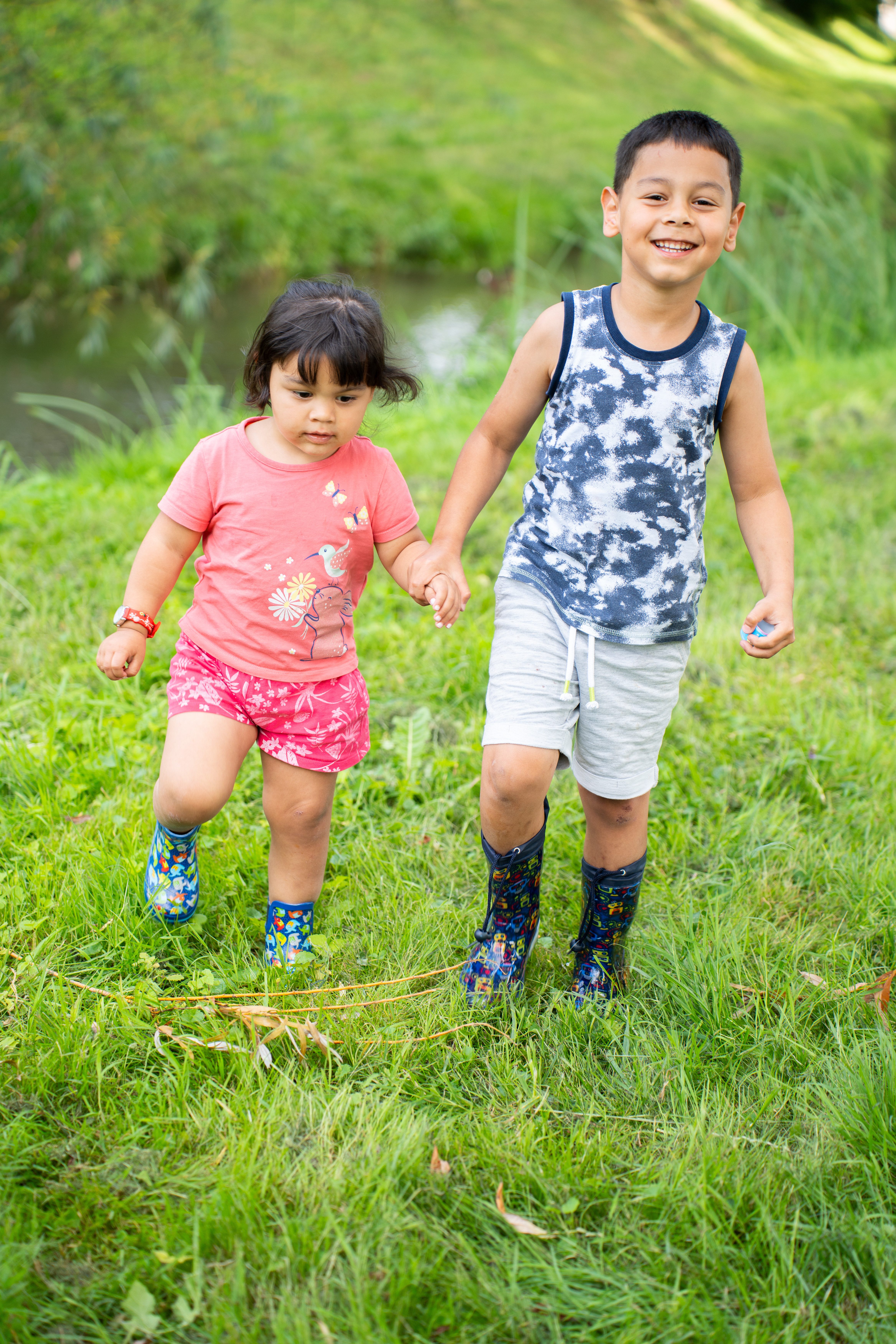 Beck Kleinkinder Gummistiefel Elephants Gummistiefel (wasserdichte Kurzstiefel aus Naturkautschuk, für Mädchen und Jungs) seitliche Gummi-Einsätze, herausnehmba – Bild 3 von 5
