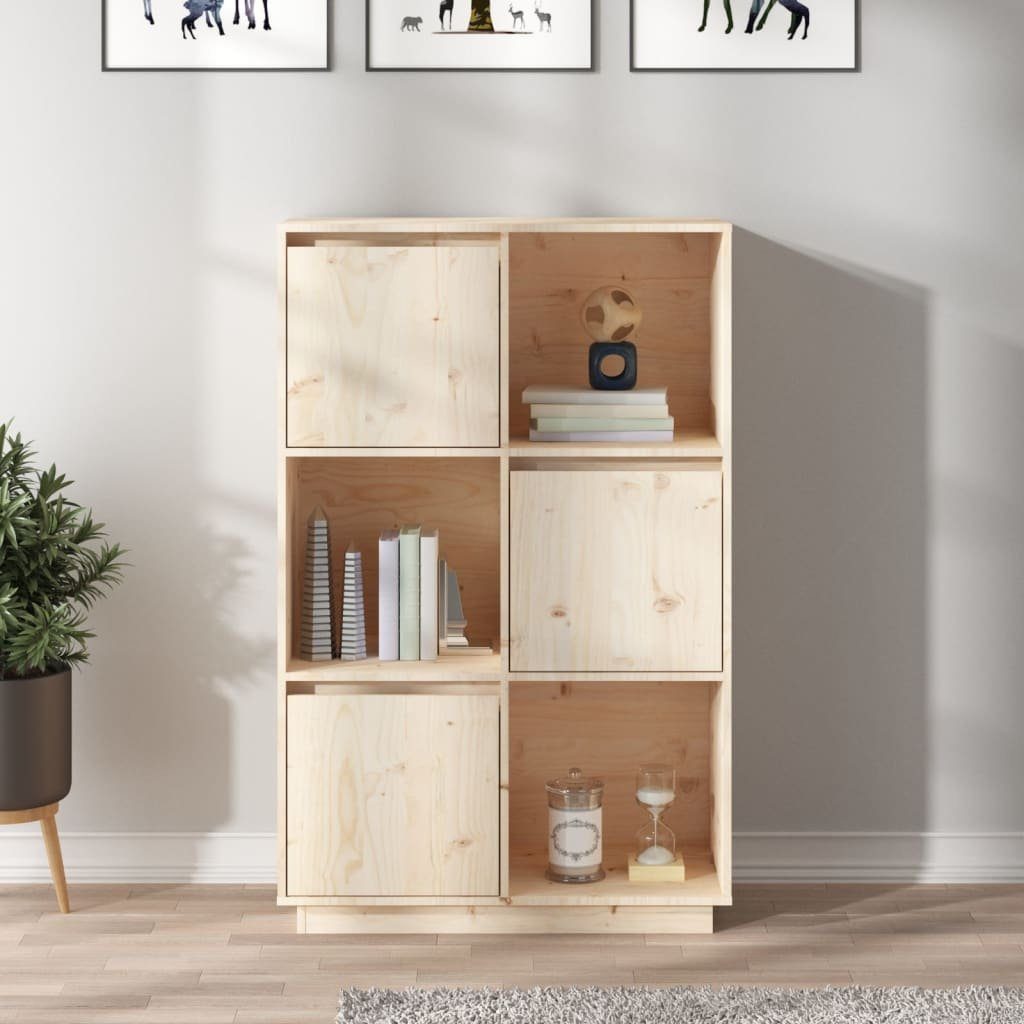 furnicato Highboard 74x35x117 cm Massivholz Kiefer günstig online kaufen