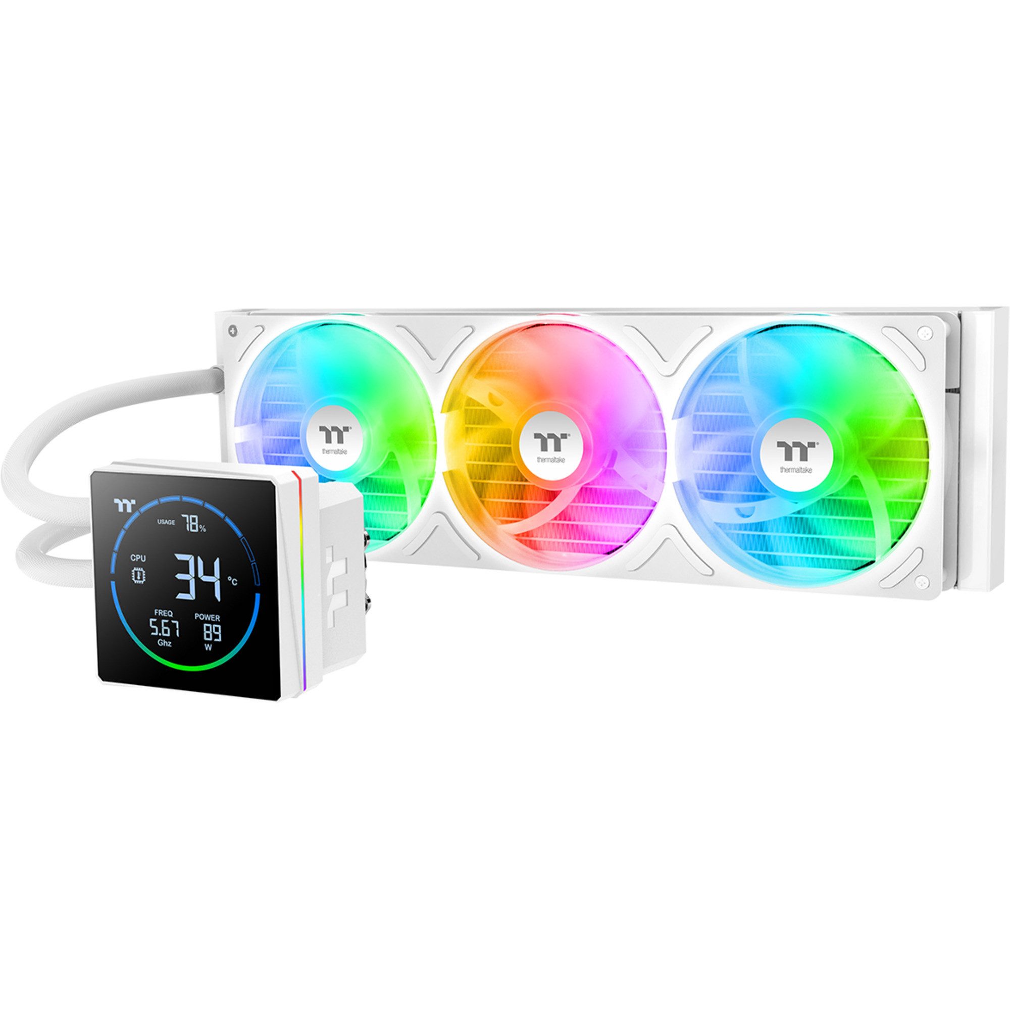 Thermaltake CPU Kühler Thermaltake TH360-S V3 ARGB Sync, Wasserkühlung