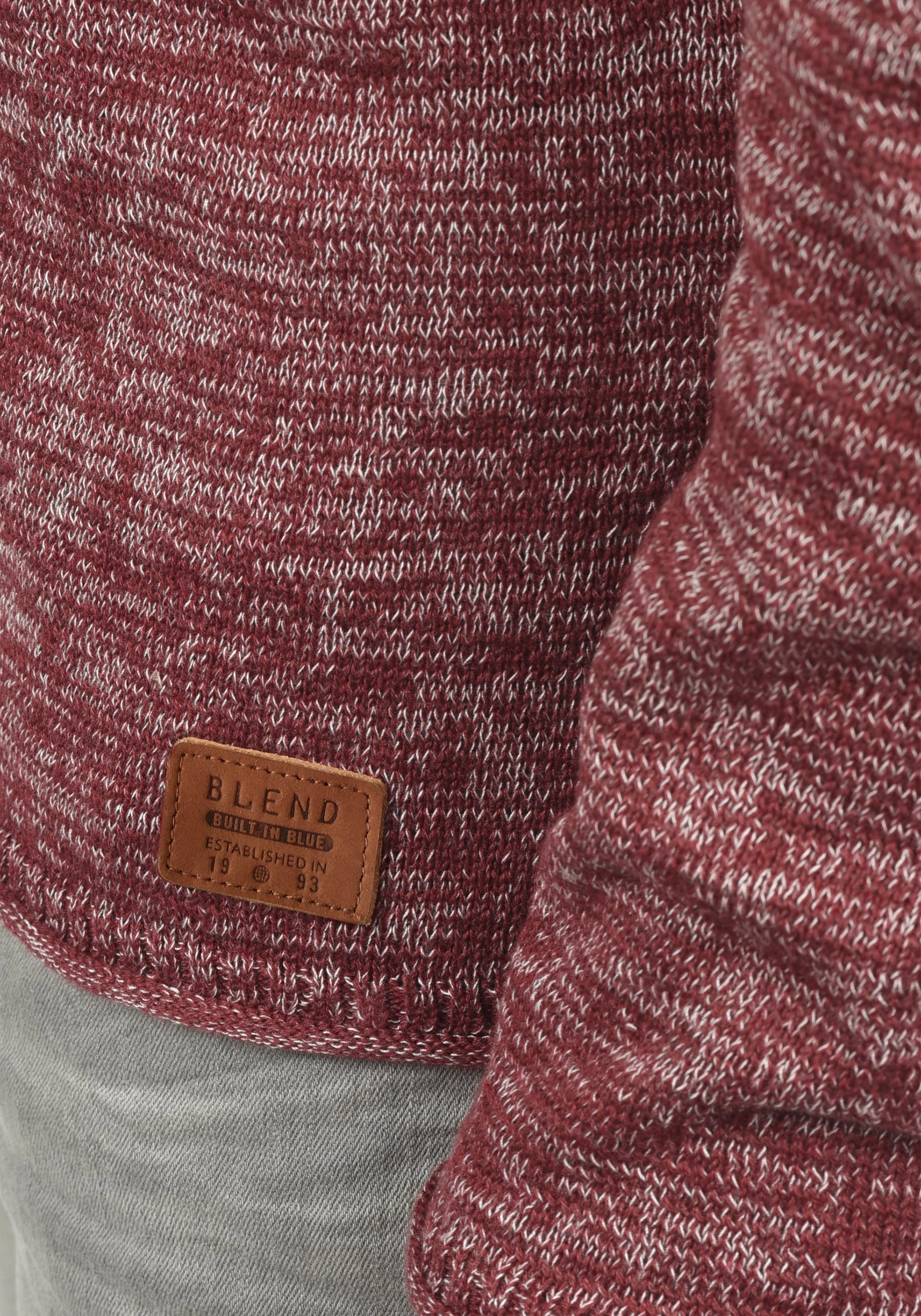 Blend Strickpullover BHDan Stilvoller Strickpullover mit aufgerollten Säumen