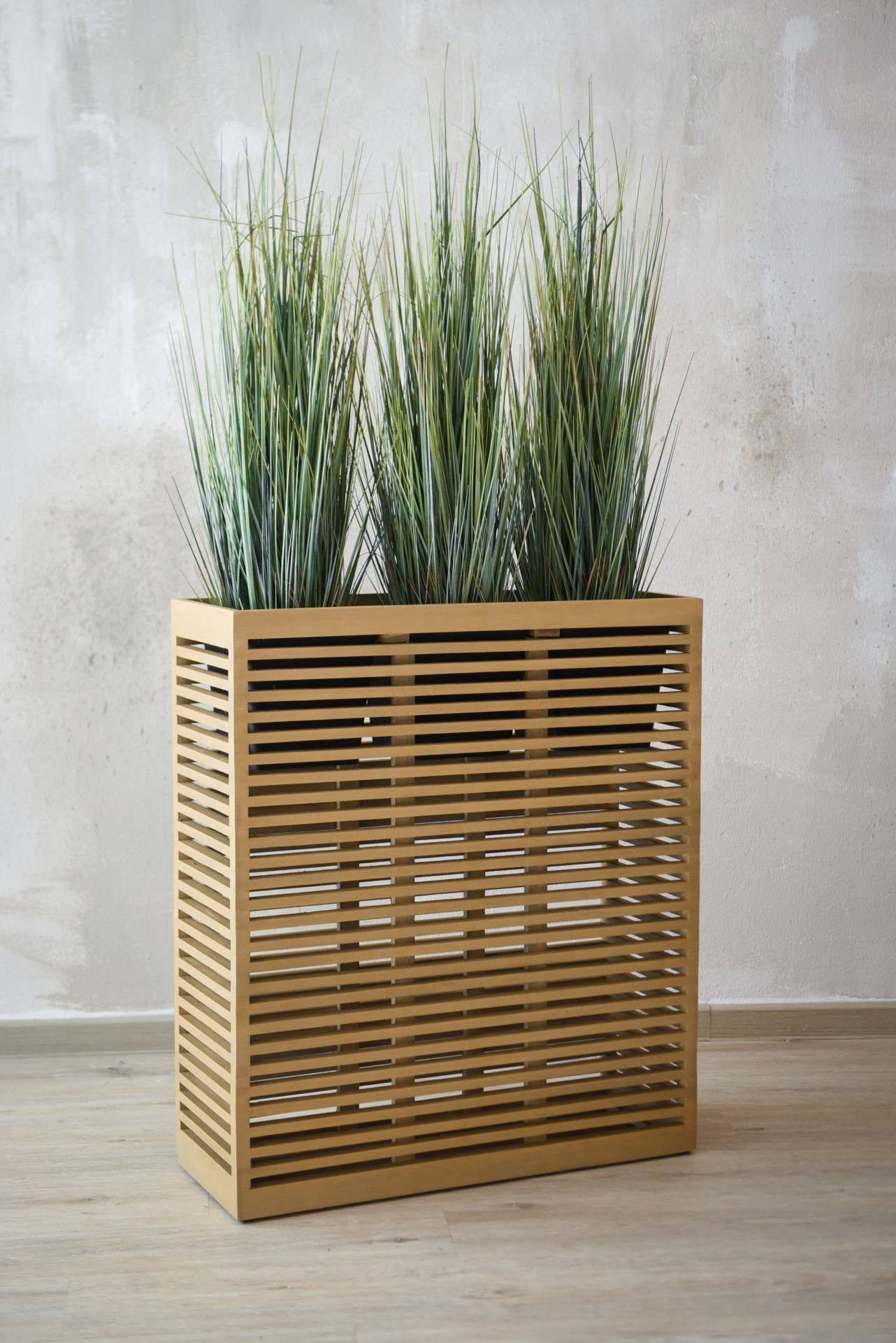 VIVANNO Pflanzkübel Holz ELEMENTO Kasten - Braun Maserung (1 St), 67x25x77 günstig online kaufen