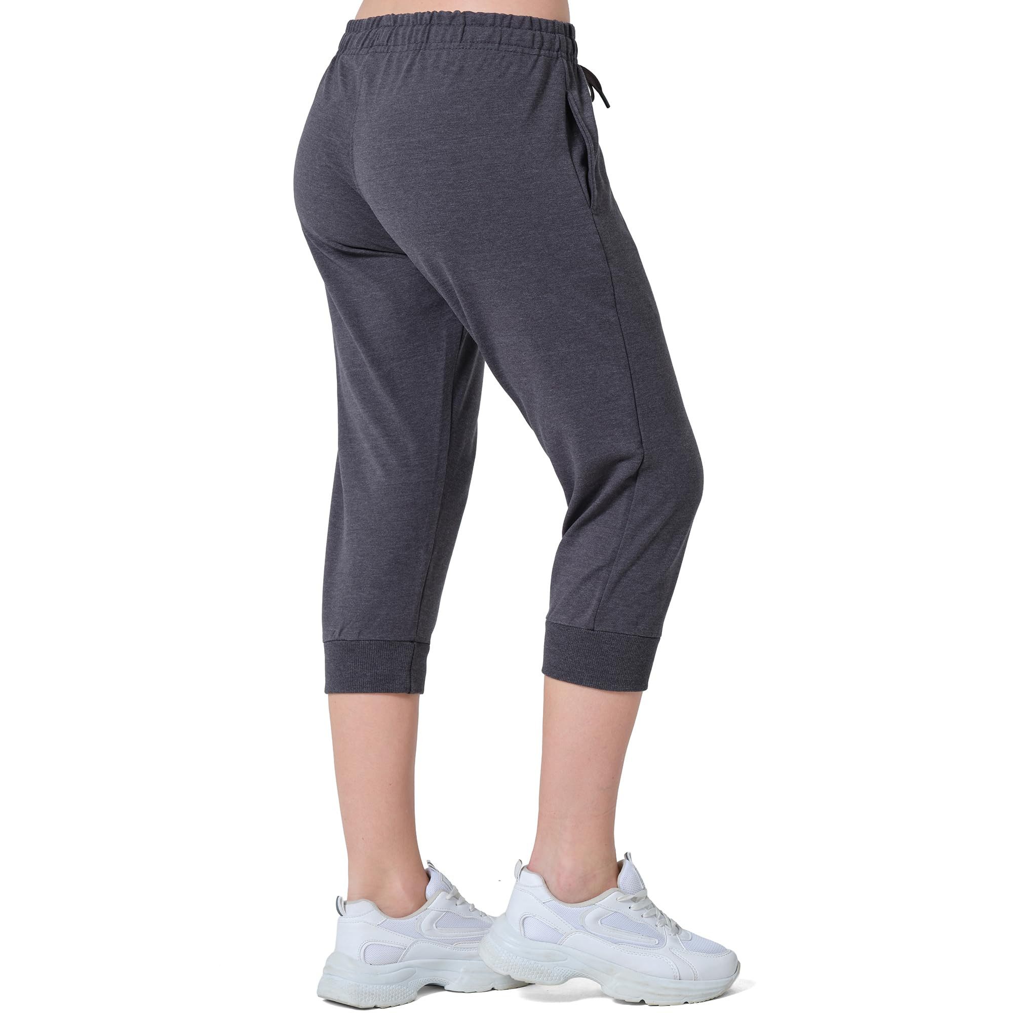 S&S Jogginghose Jogginghose 3/4 Hose Damen Caprihose Kurze Hose (Packung, 1-tlg., Jogginghosen) Bequeme Sporthose mit Kordelzug