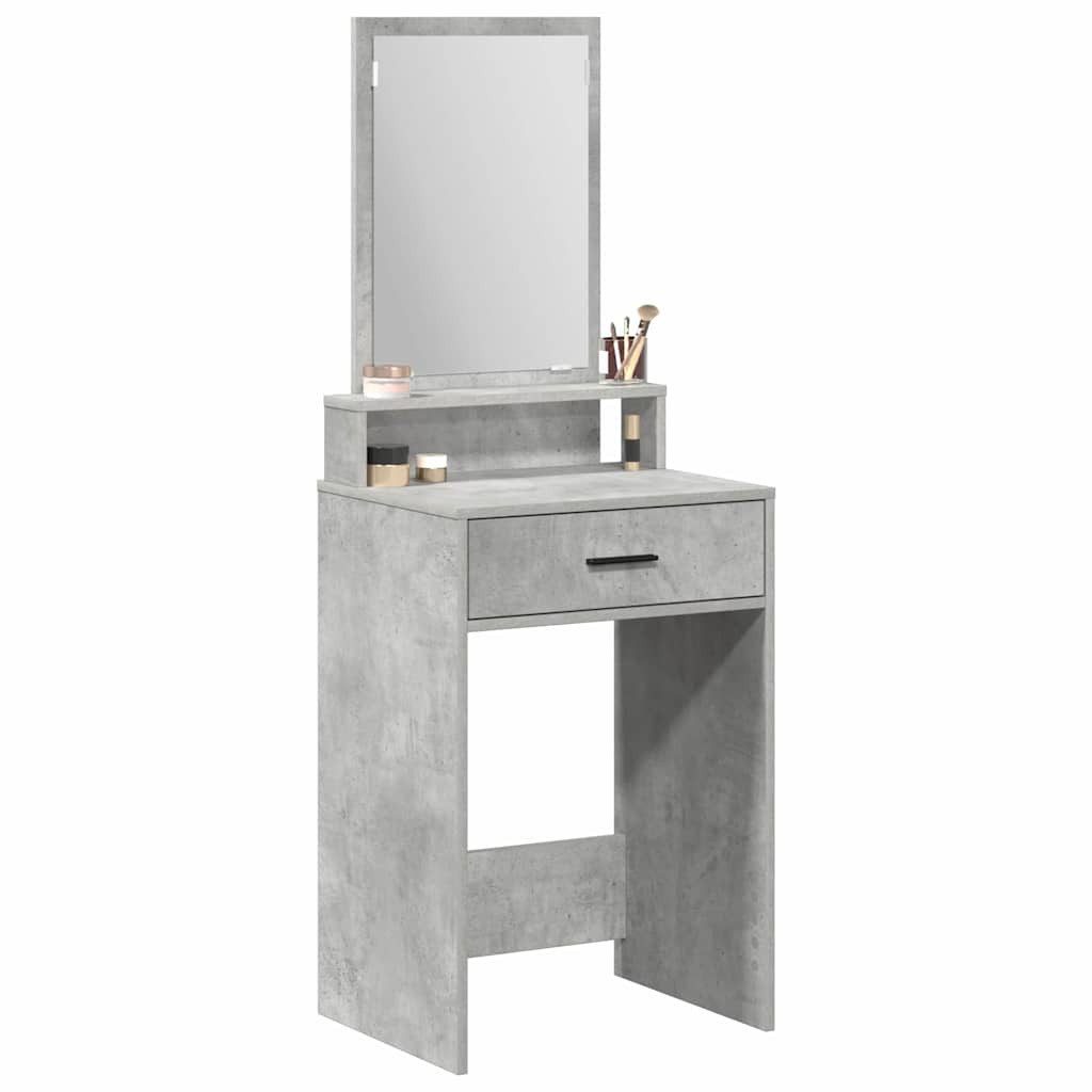 vidaXL Schminktisch Schminktisch Beton Grau 50 x 41 x 140 cm Holzwerkstoff (1-St)