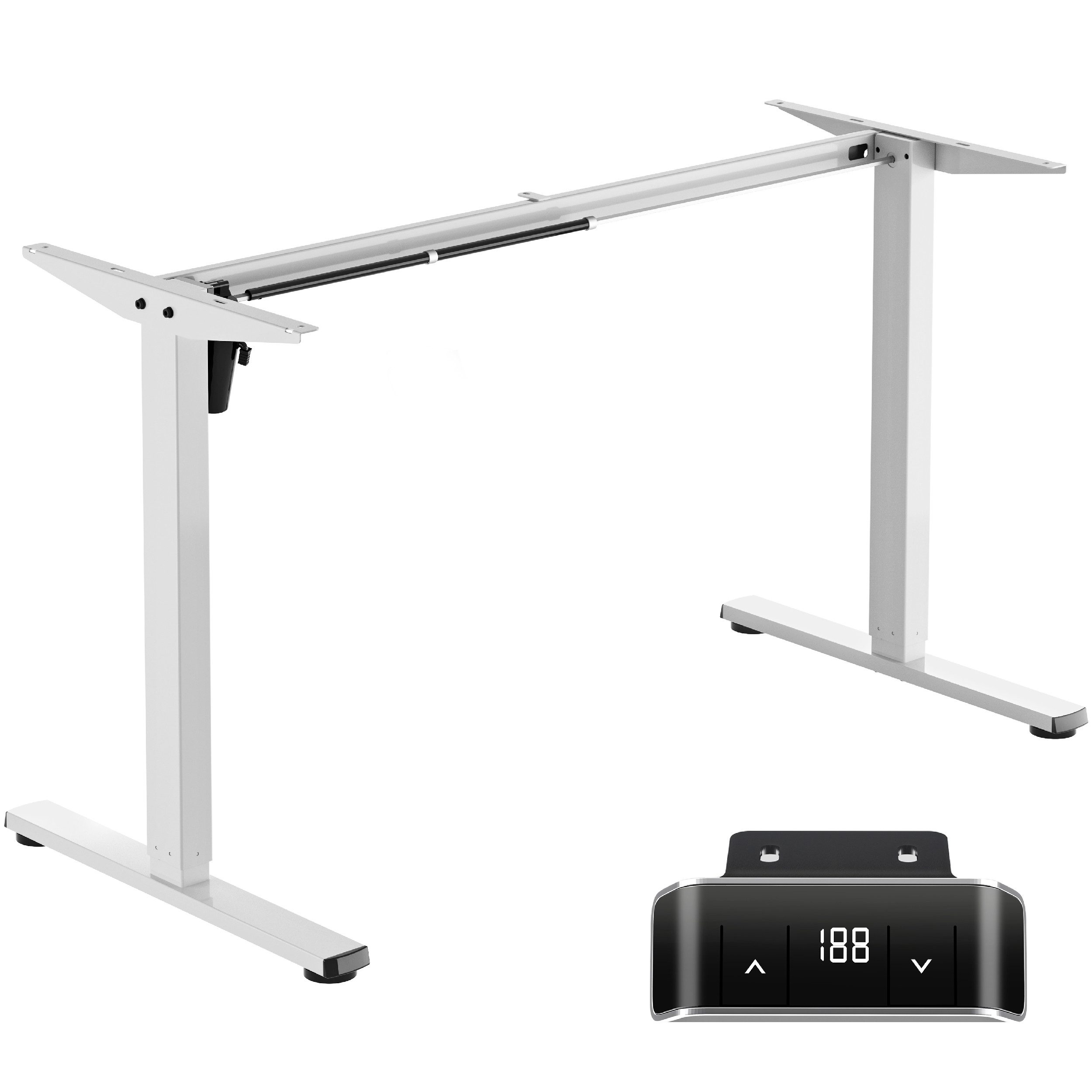 ONKRON Tischgestell Automatisiertes mit Motor für Tischplatten von 120 - 170 cm WDF221E-W, Automatisiert, mit Motor
