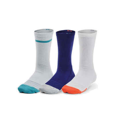 Under Armour® Sportsocken Kinder Unisex HeatGear Halbhohe Socken 3 er Pack (Pack, 3-Paar, 3 er)