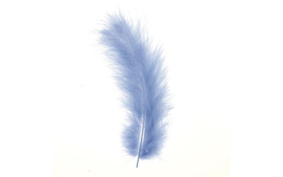 Glorex Bastelnaturmaterial Glorex Marabufedern hellblau ca. 15 Stück