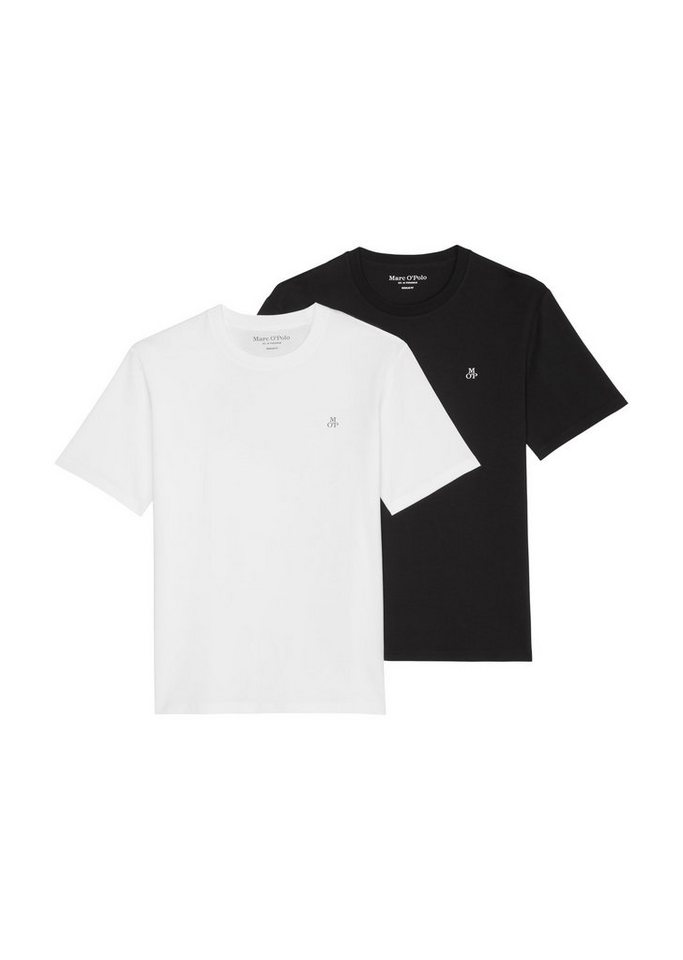 Marc O'Polo T-Shirt (Packung, 2-tlg), Nachhaltiges Material, zertifiziert