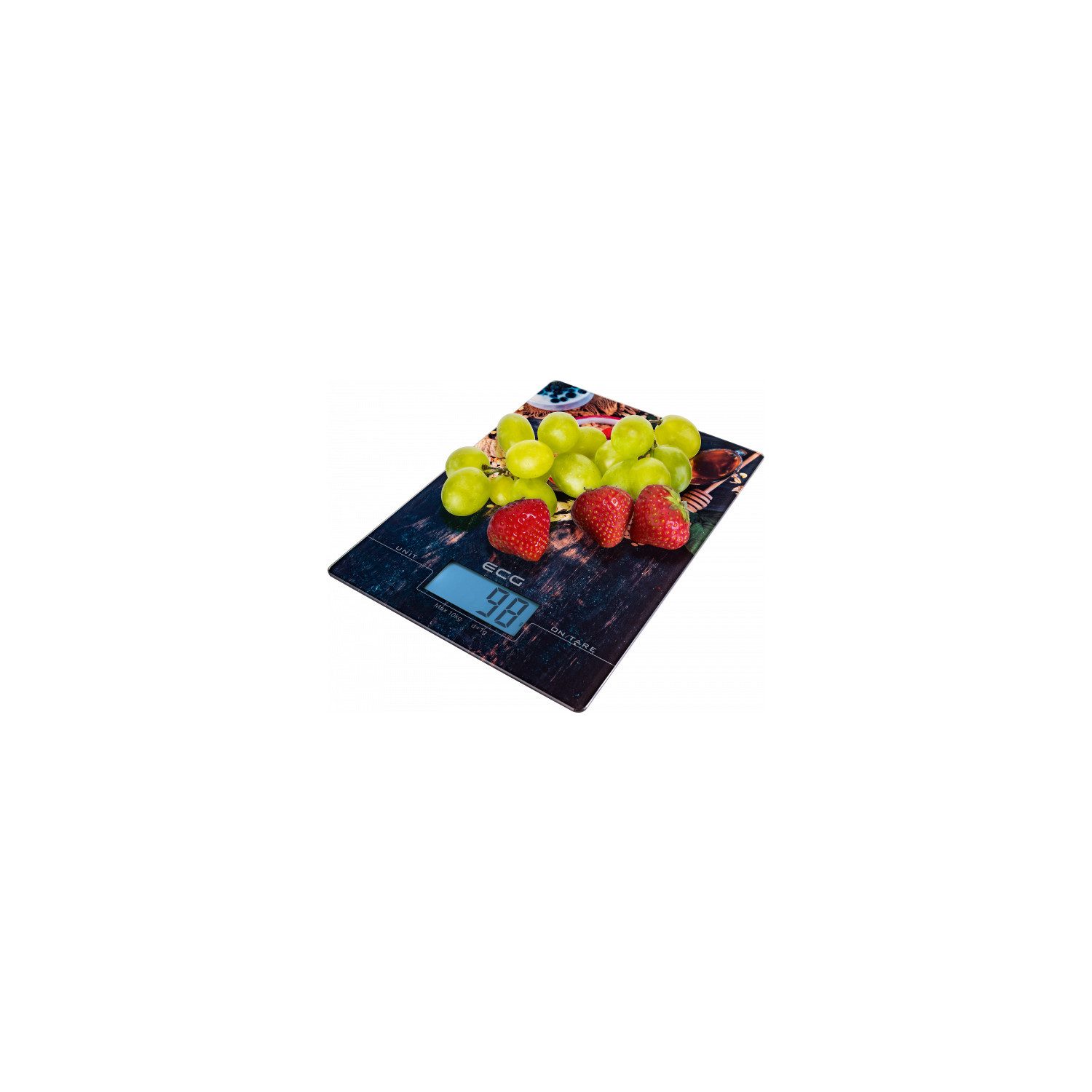 ECG Küchenwaage ECG KV 1021 Berries, Meßgenauigkeit von 1 g, Option zur Auswahl von Maßeinheiten (g / ml)