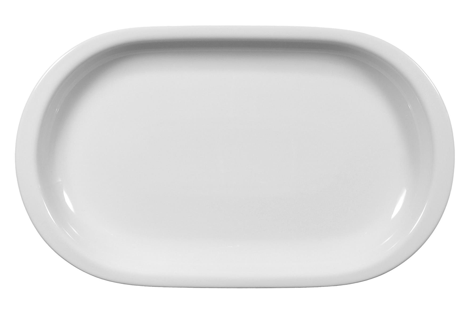 Seltmann Weiden Geschirr-Set Platte oval 33 cm Compact weiss uni 00007 von Seltmann Weiden, Porzellan