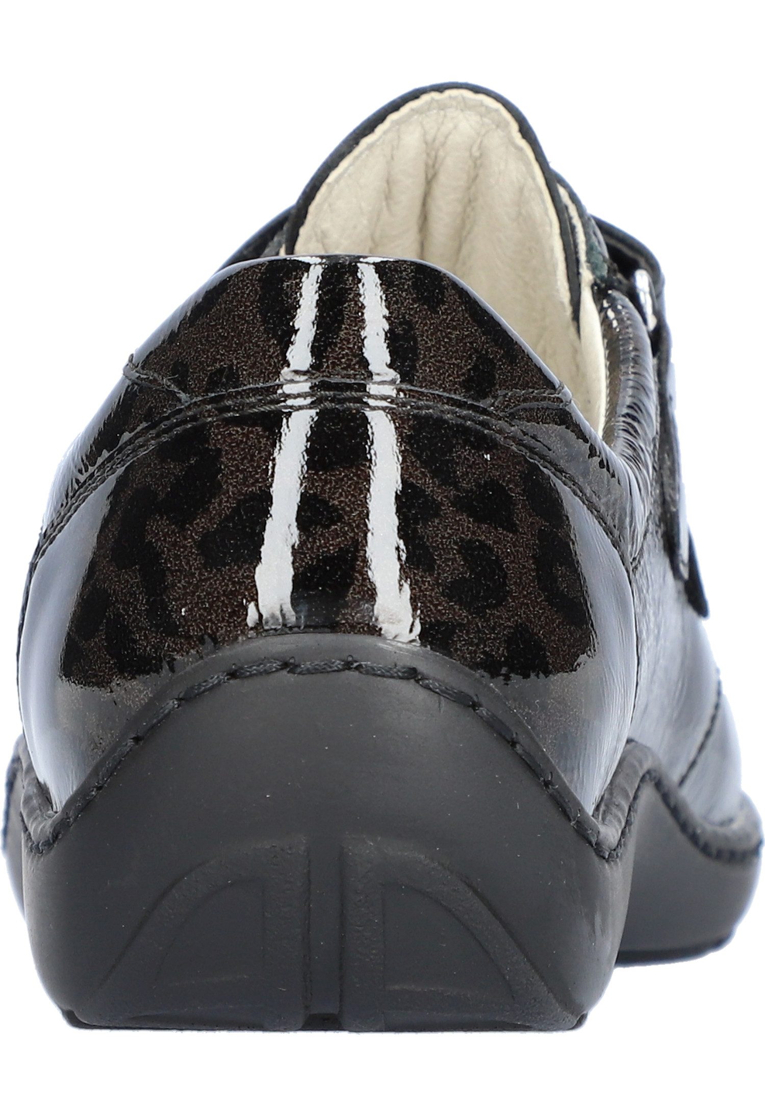 Waldläufer Henni Klettschuh Lackschuh, Komfortschuh, Leo-Optik, Bequemweite H (sehr weit)