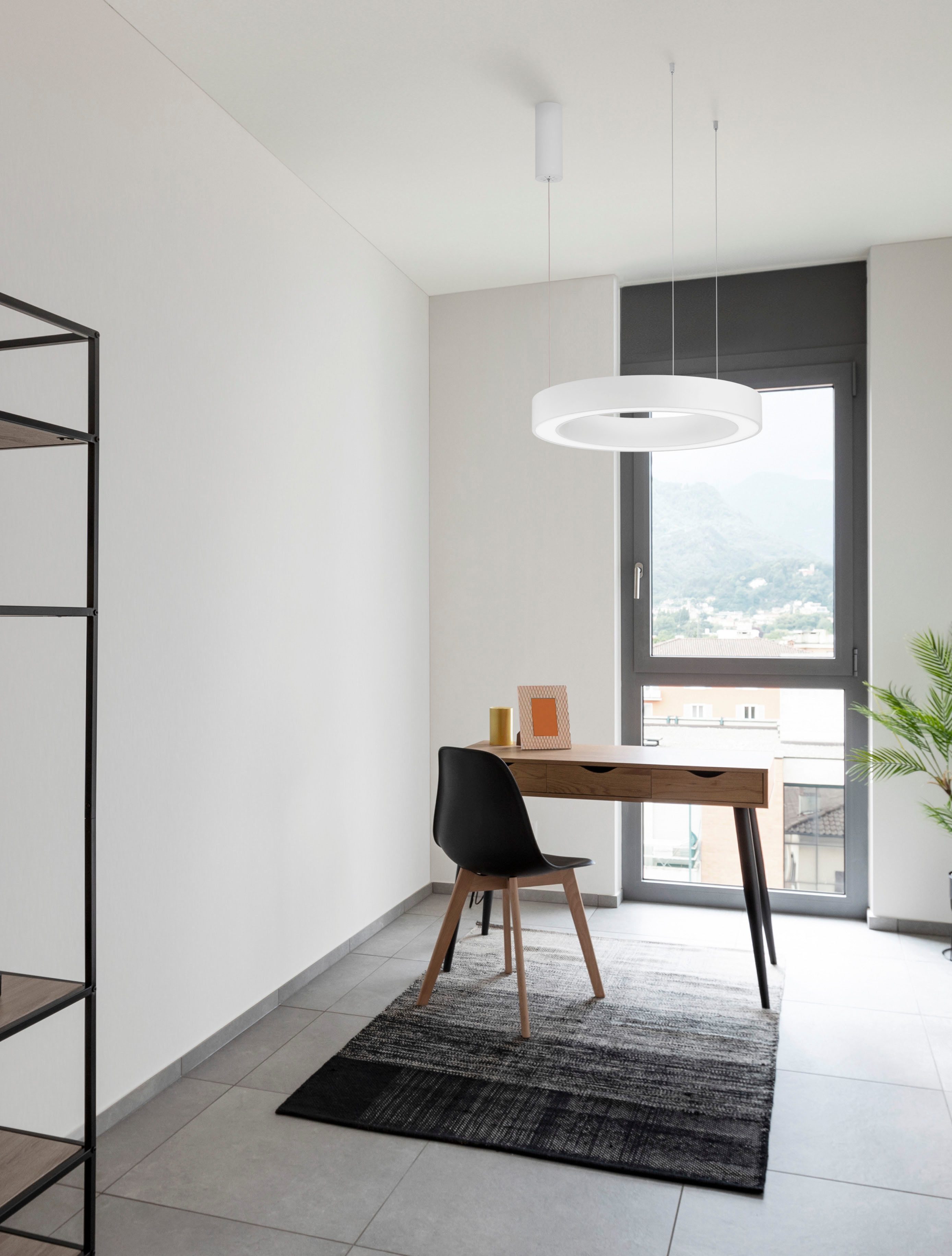 Nova Luce LED-Hängeleuchte MORBIDO, dimmbar über Fernbedienung, LED fest integriert, Warmweiß