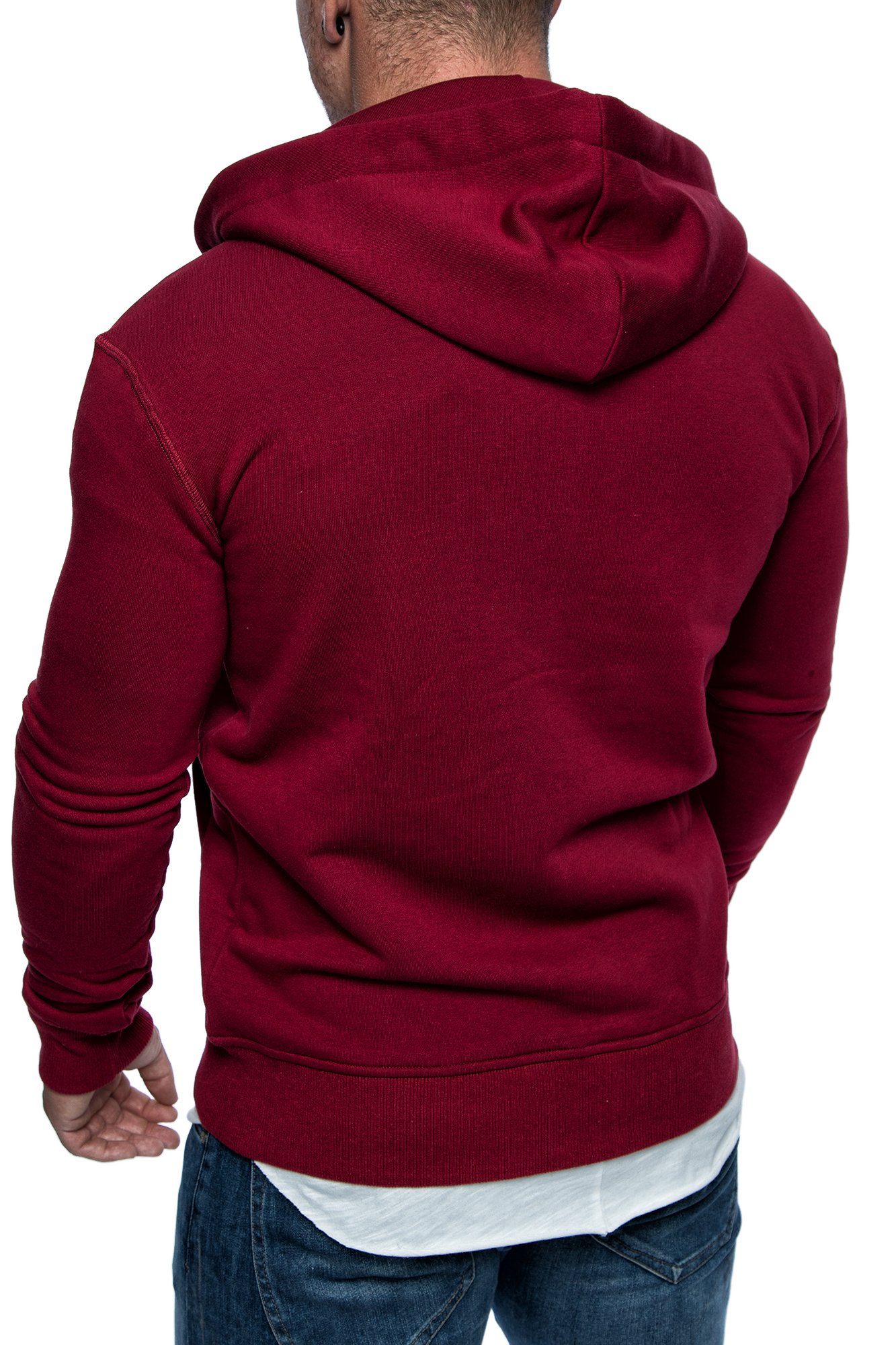 Amaci&Sons Kapuzenpullover TALLAHASSEE Herren Zipper Hoodie Herren Basic Kontrast Sweatjacke Pullover Hoodie Sweatshirt