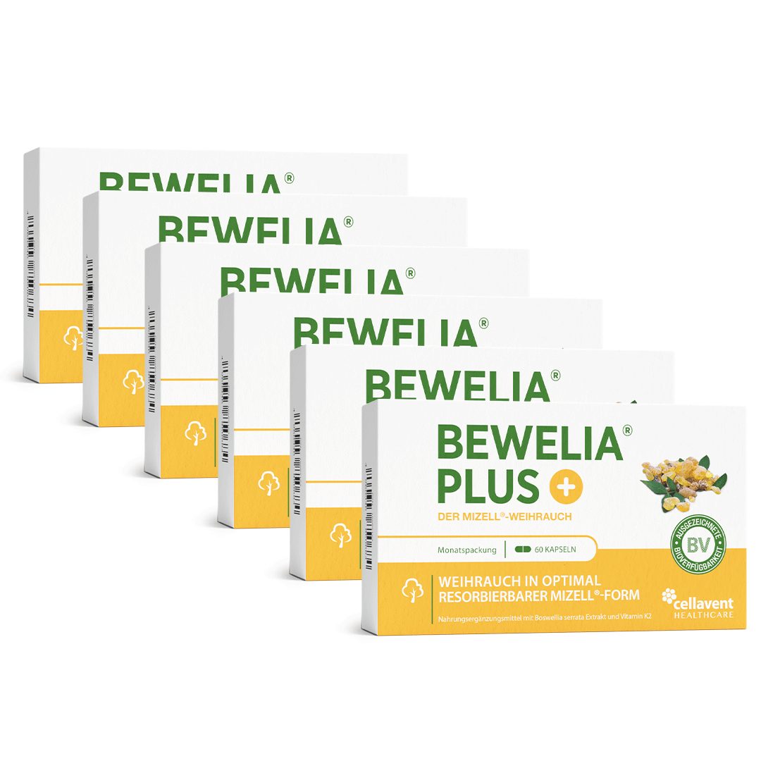 Cellavent Healthcare Mizell Weihrauchkapseln mit Vitamin K2 - Bewelia PLUS Kapseln