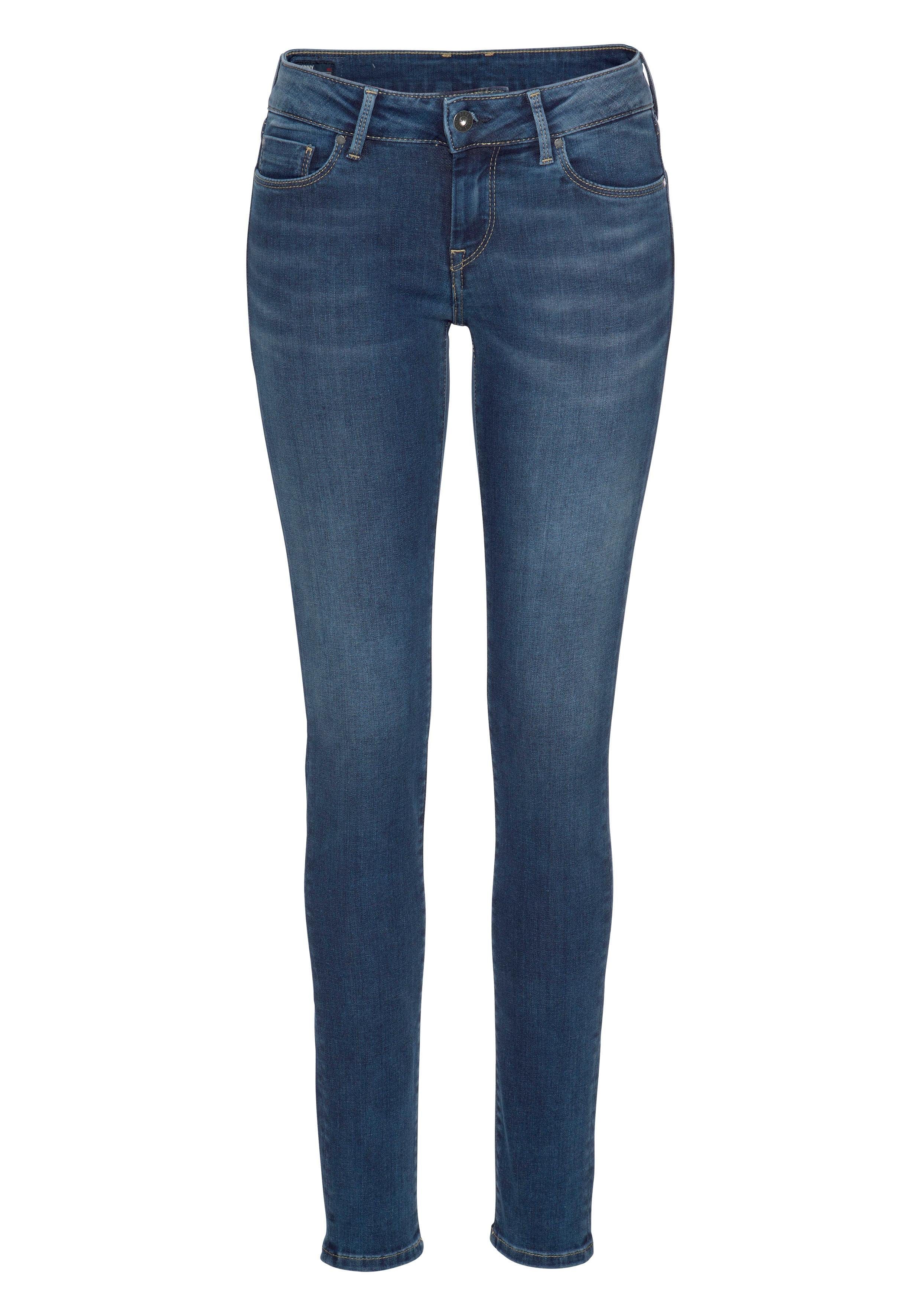 im Z63 Jeans Skinny-fit-Jeans SOHO Stretch-Anteil 5-Pocket-Stil 1-Knopf Bund stretch classic und Pepe mit