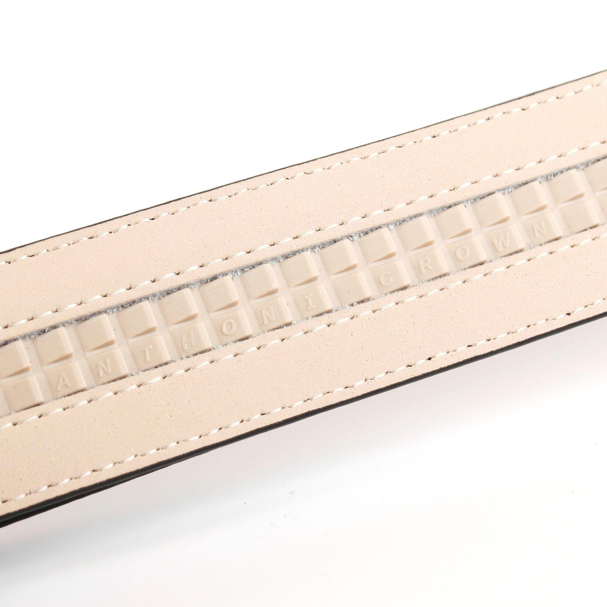 Anthoni Crown Ledergürtel, mit tonalem Stitching, leicht bombiert günstig online kaufen