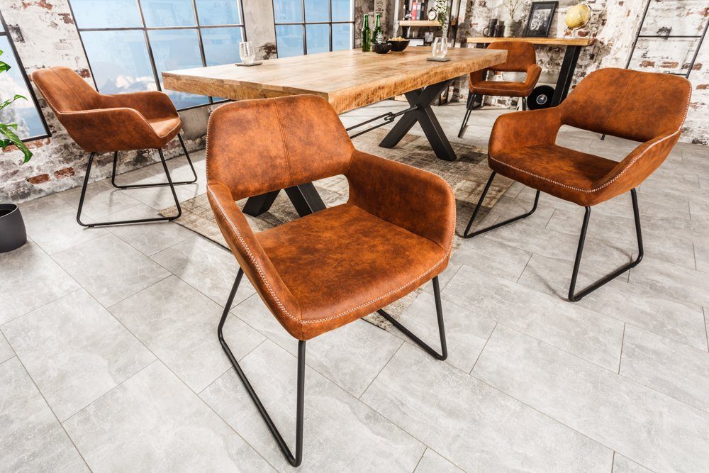 riess-ambiente Esszimmerstuhl MUSTANG antik braun, Esszimmer günstig online kaufen