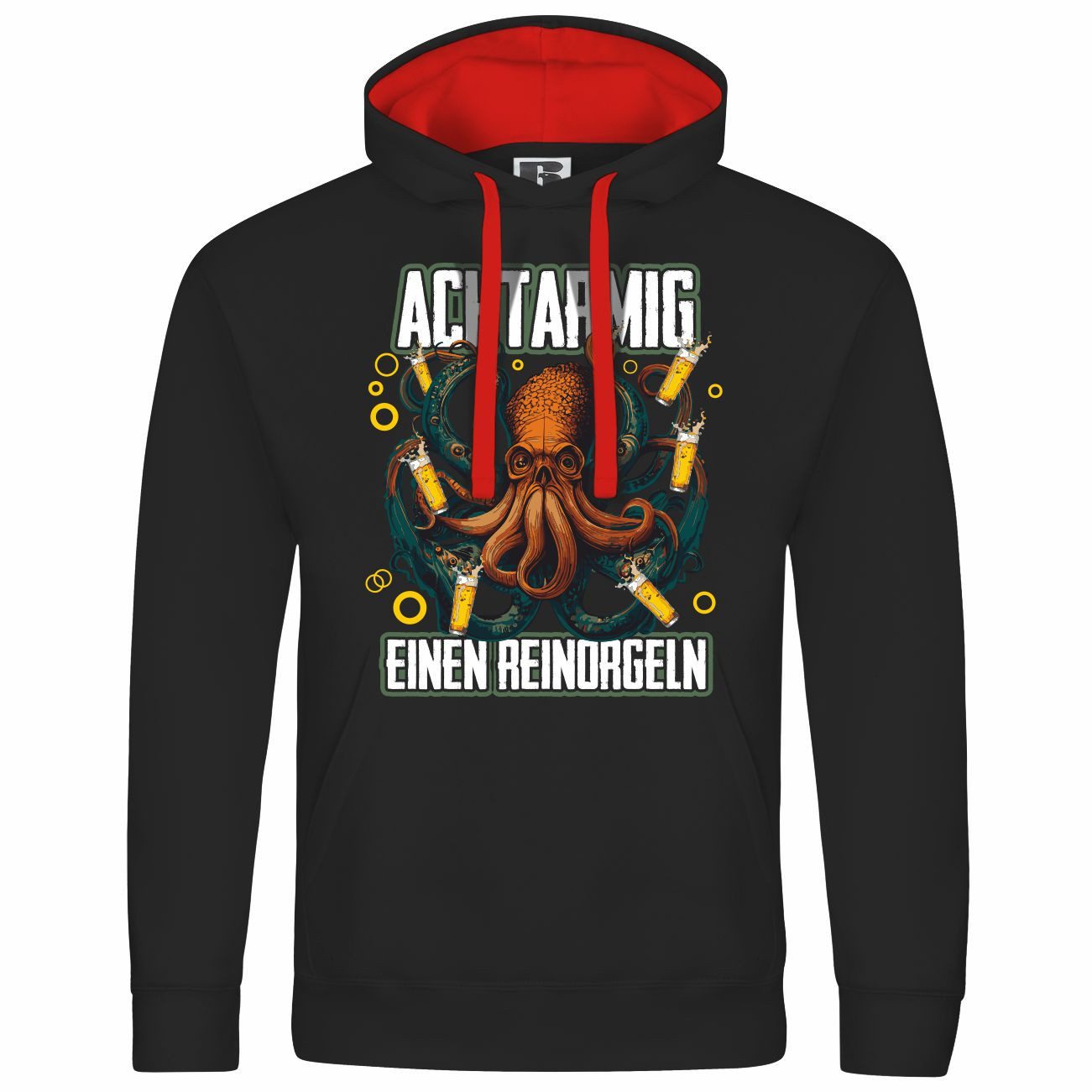 Kapuzenpullover Herren Kapuzenpullover Achtarmig einen reinorgeln