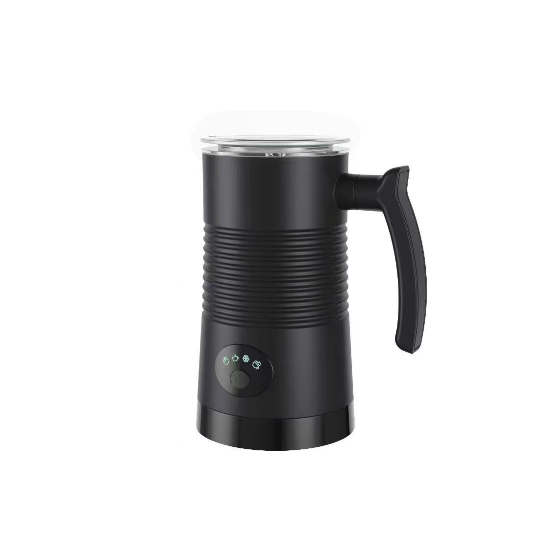 AURIVION Milchaufschäumer 4-in-1 elektrischer Milchaufschäumer für heiß & kalt, 100 W, Milk Frother leicht zu reinigen für Kaffee, Kakao & Hafermilch