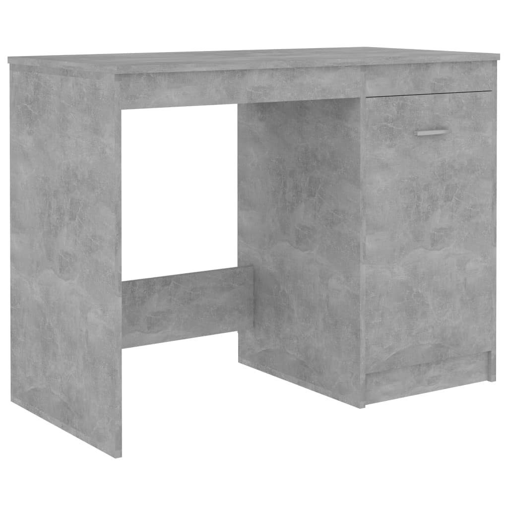 Betongrau Holzwerkstoff Betongrau Schreibtisch Betongrau 140x50x76 cm vidaXL | Schreibtisch