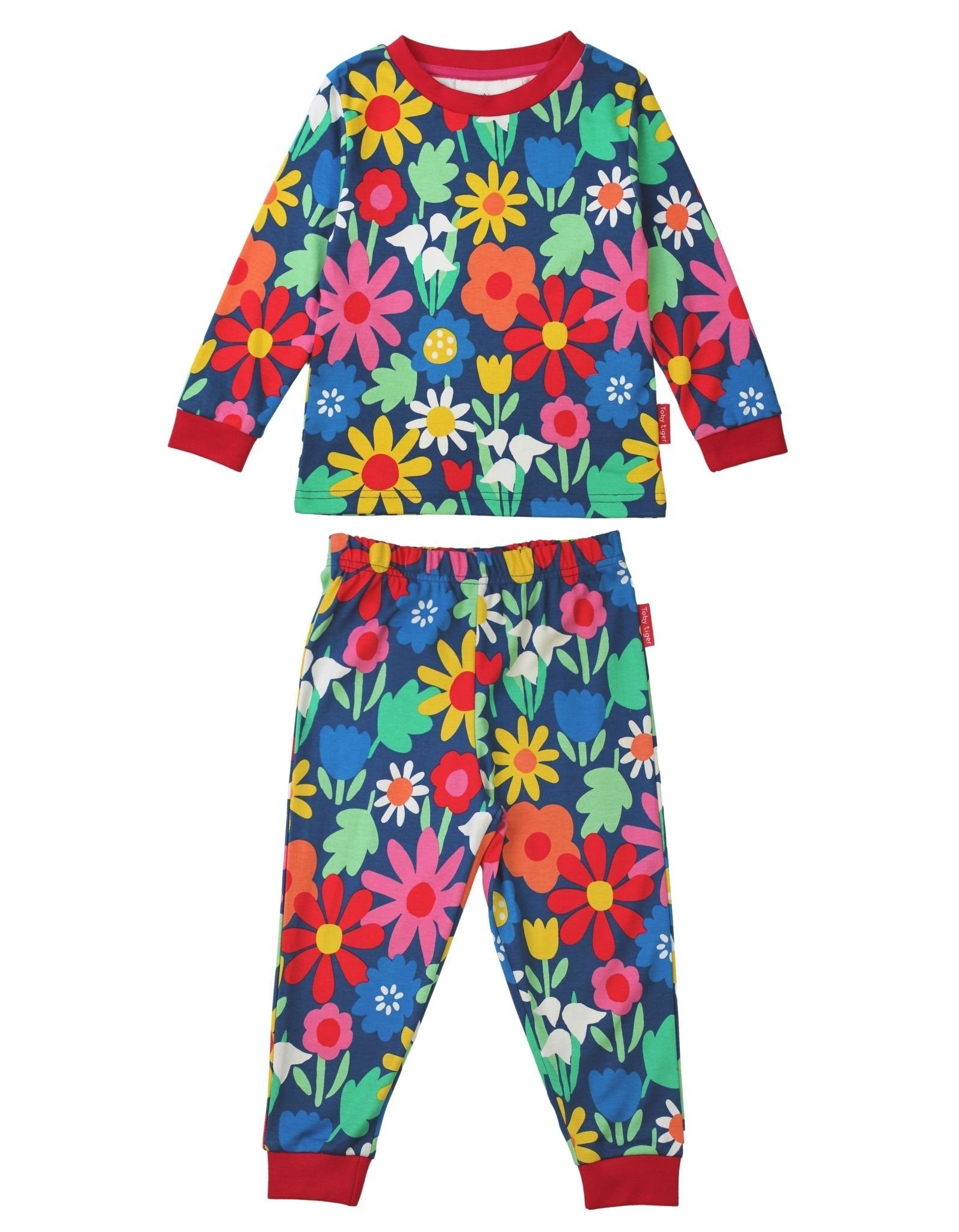 Blumen mit Schlafanzug Toby Tiger Print Schlafanzug