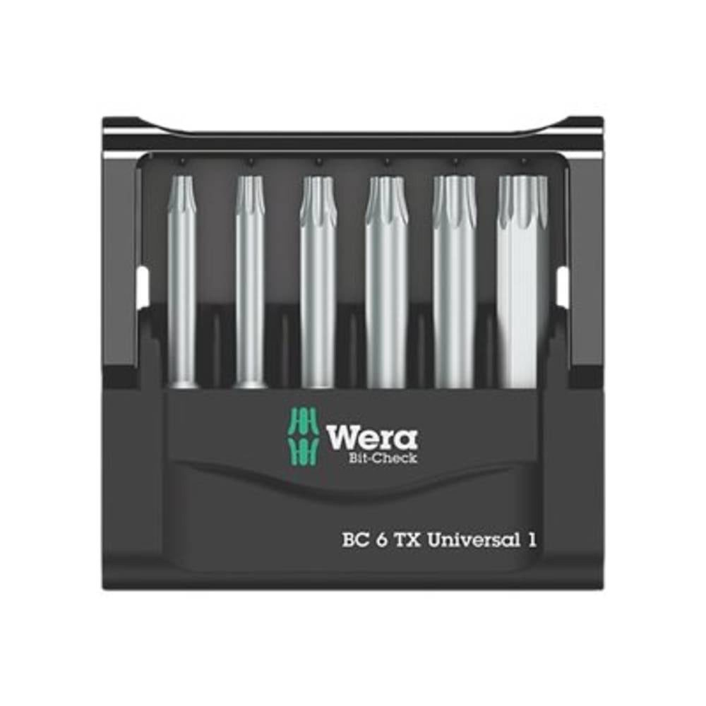 Wera Bit-Set Bit-Check 6 TX Universal 1, 6teilig 05056472001