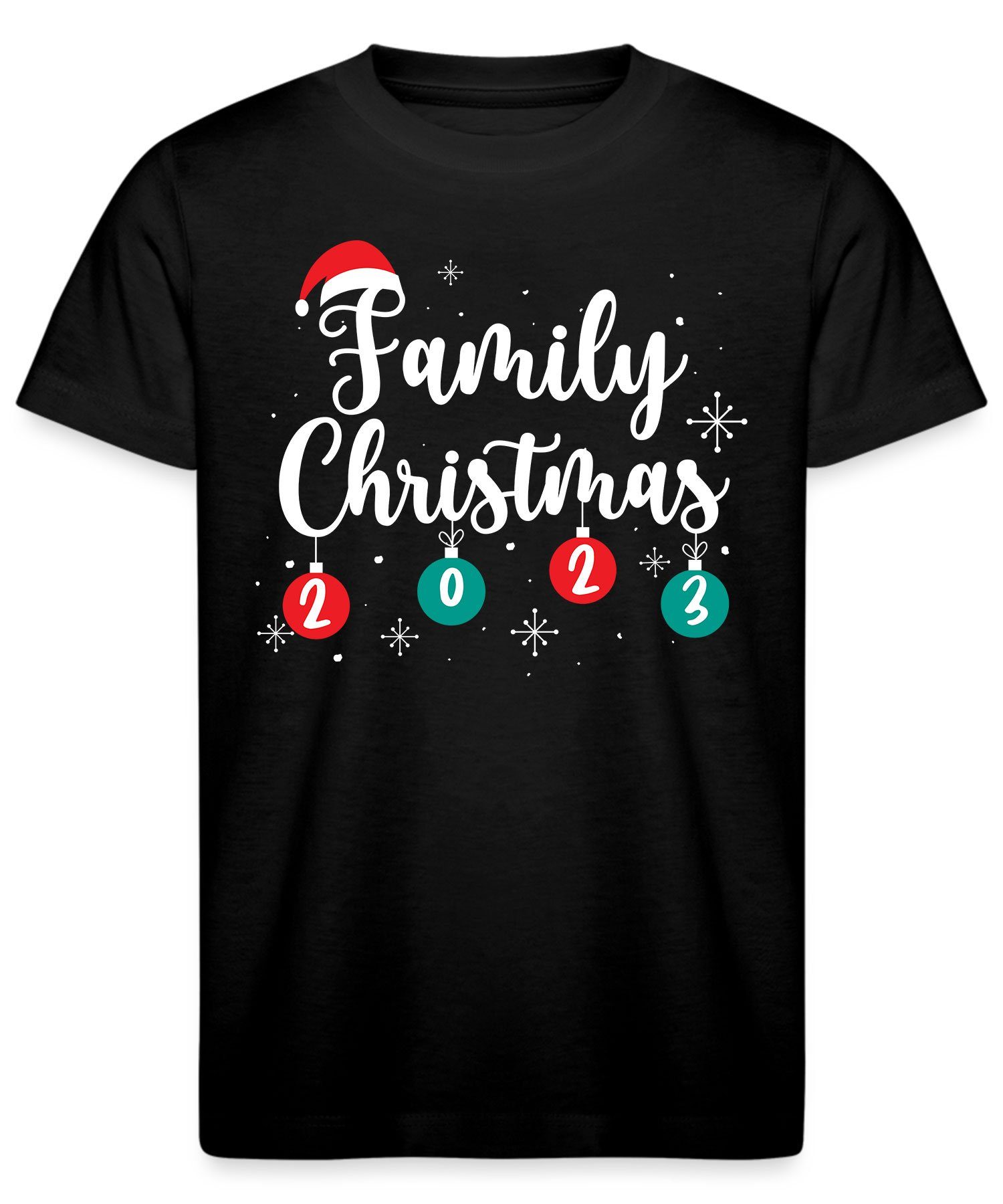 Weihnachten Christmas Formatee Kinder Kurzarmshirt 2023- Quattro (1-tlg) X-mas Family Weihnachtsgeschenk
