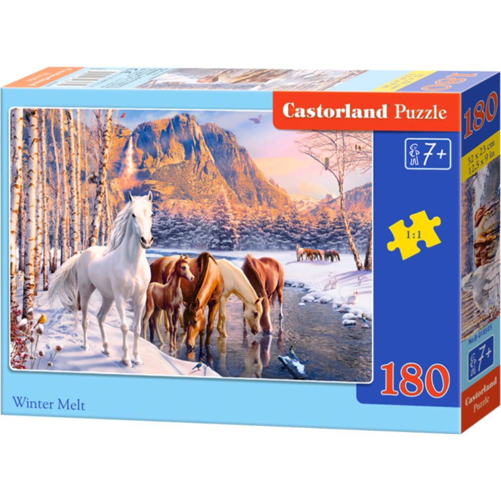 Castorland Puzzle Winter Tauwetter Puzzle 180 Teile, Puzzleteile
