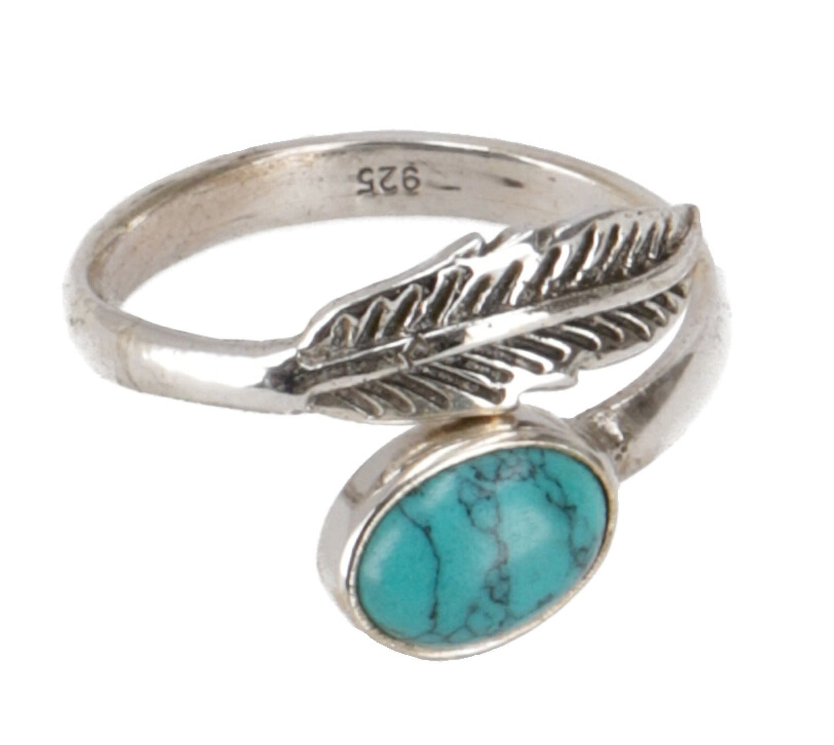Guru-Shop Silberring Filigraner Silberring mit Edelstein, indischer..