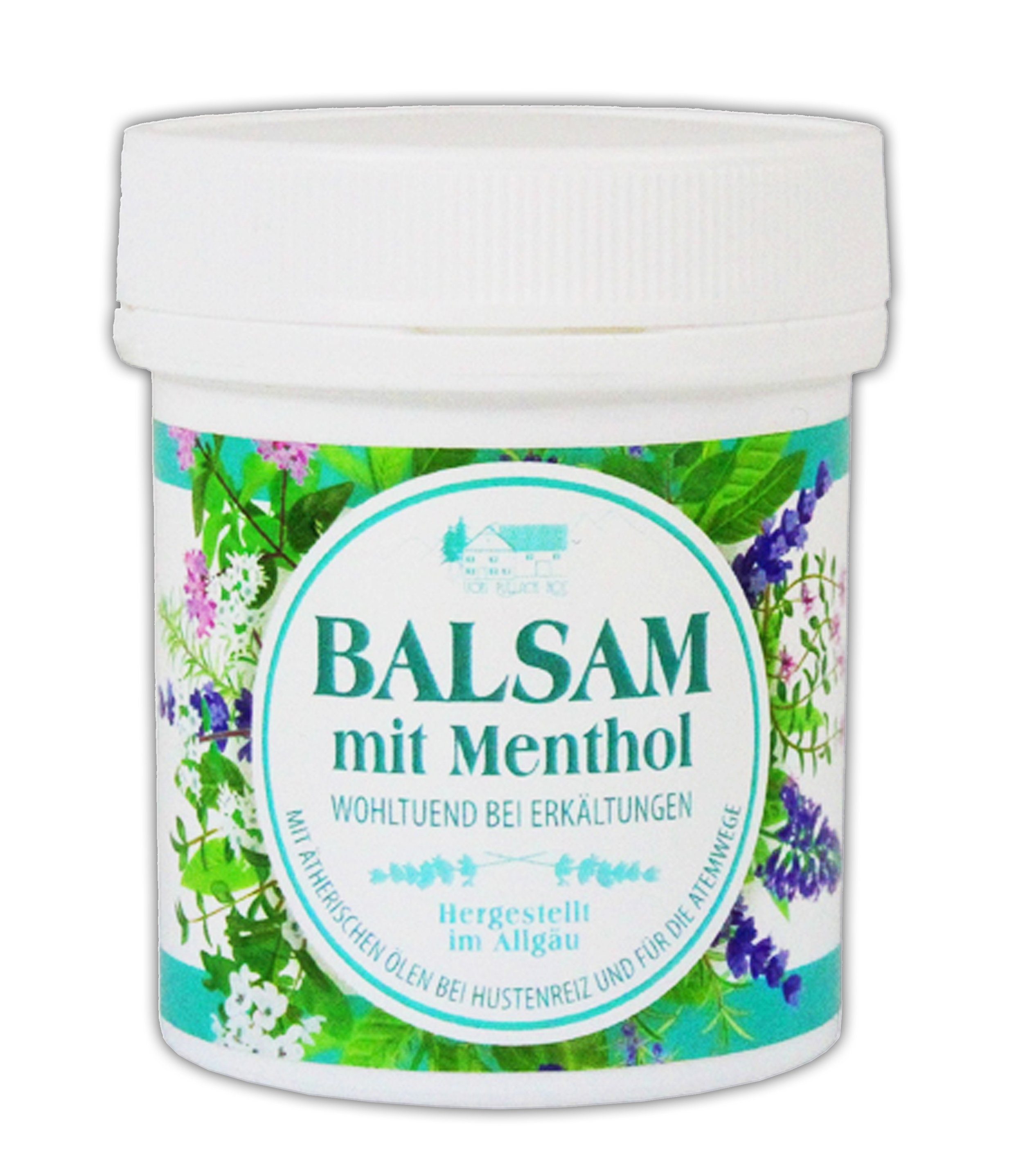 vom Pullach Hof Körperbalsam BALSAM mit Menthol 125ml Mentholbalsam wohltuend bei Erkältung 15, Creme Salbe
