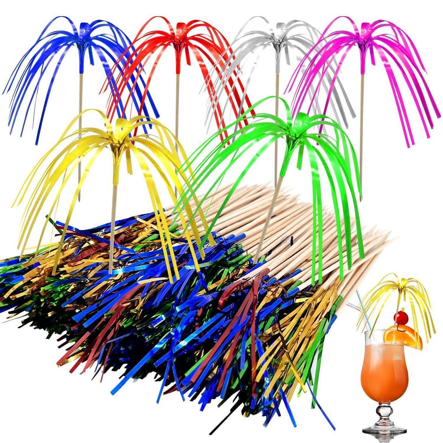 LuxusKollektion Partyspieße Cocktailspieße Deko Feuerwerk Glitzer Party Hochzeit 160