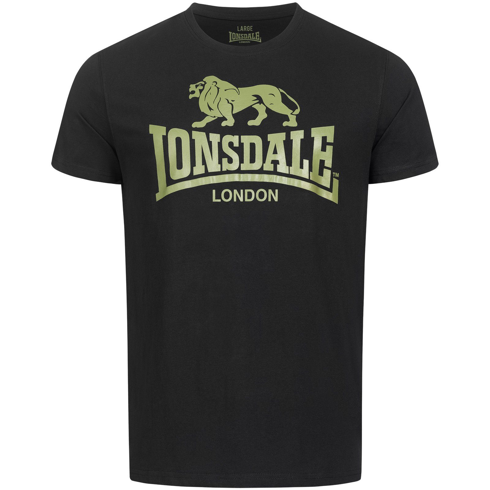 Lonsdale T-Shirt T-Shirt Lonsdale Logo (1-tlg) schwarz