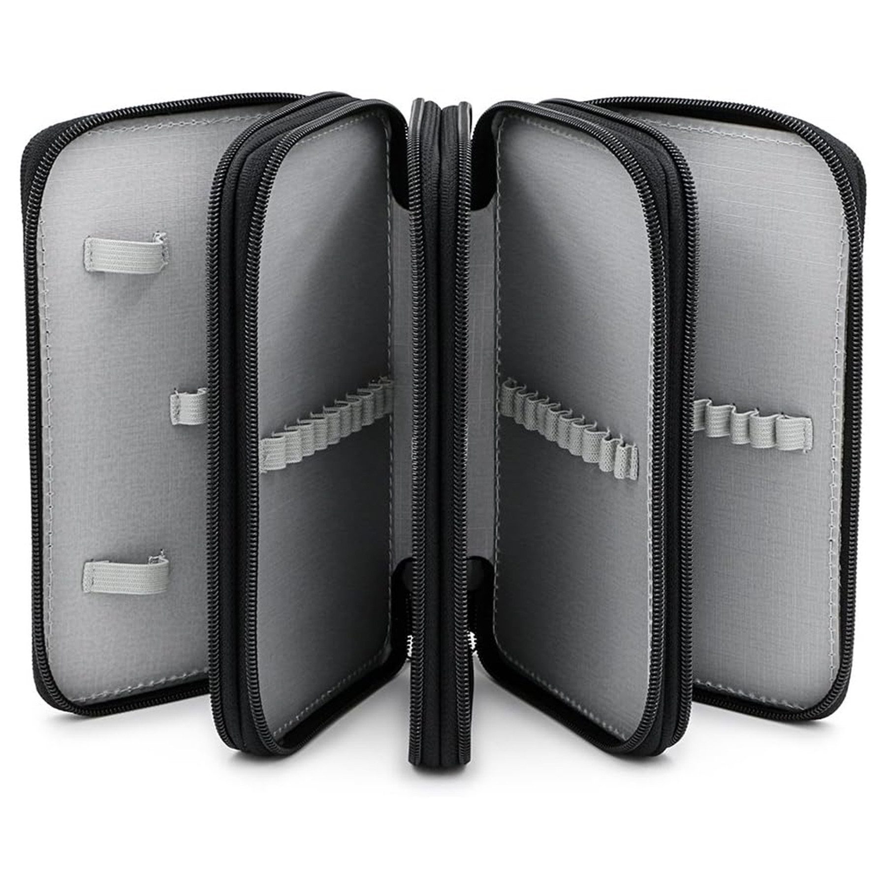 Mutig Federmäppchen Federtaschen mit 72 Slots für Stifte, große Kapazität, (Federmäppchen Kinder, 4 Organisierte Fächer, Bleistift-Organizer, Aus Oxford-Stoff,  – Bild 2 von 5