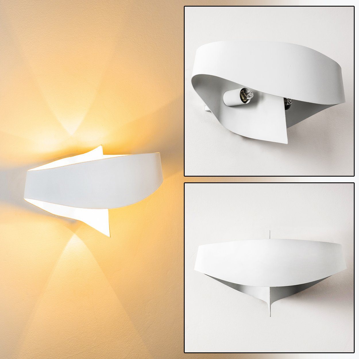 hofstein Wandleuchte »Aschi« Wandlampe aus Metall günstig online kaufen