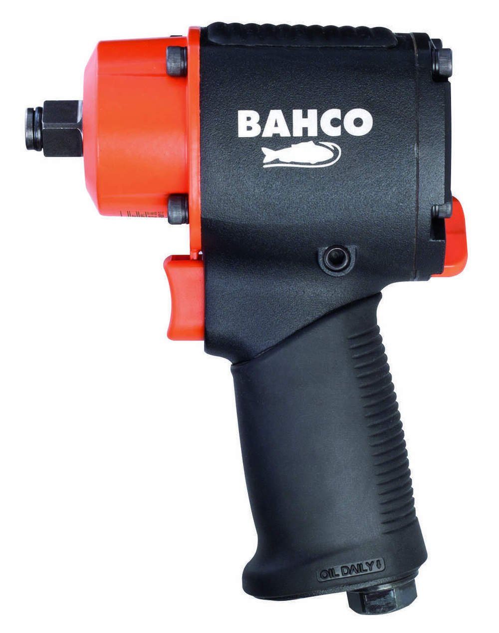 BAHCO Druckluft-Schlagschrauber BPC813, 10000 Doppelhammer-Schlagwerk, Rutschfester Gummigriff U/min, Nm, (Solo), 678