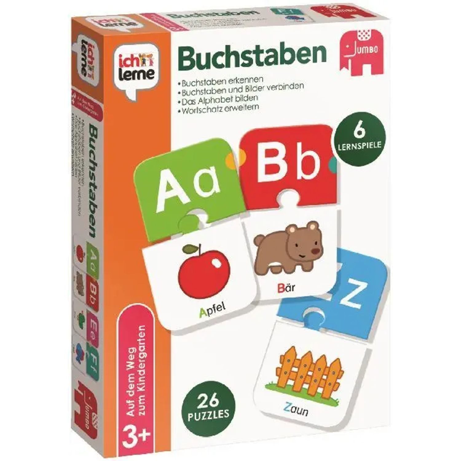 Jumbo Spiele Spiel Ich lerne, Buchstaben (Kinderspiel)