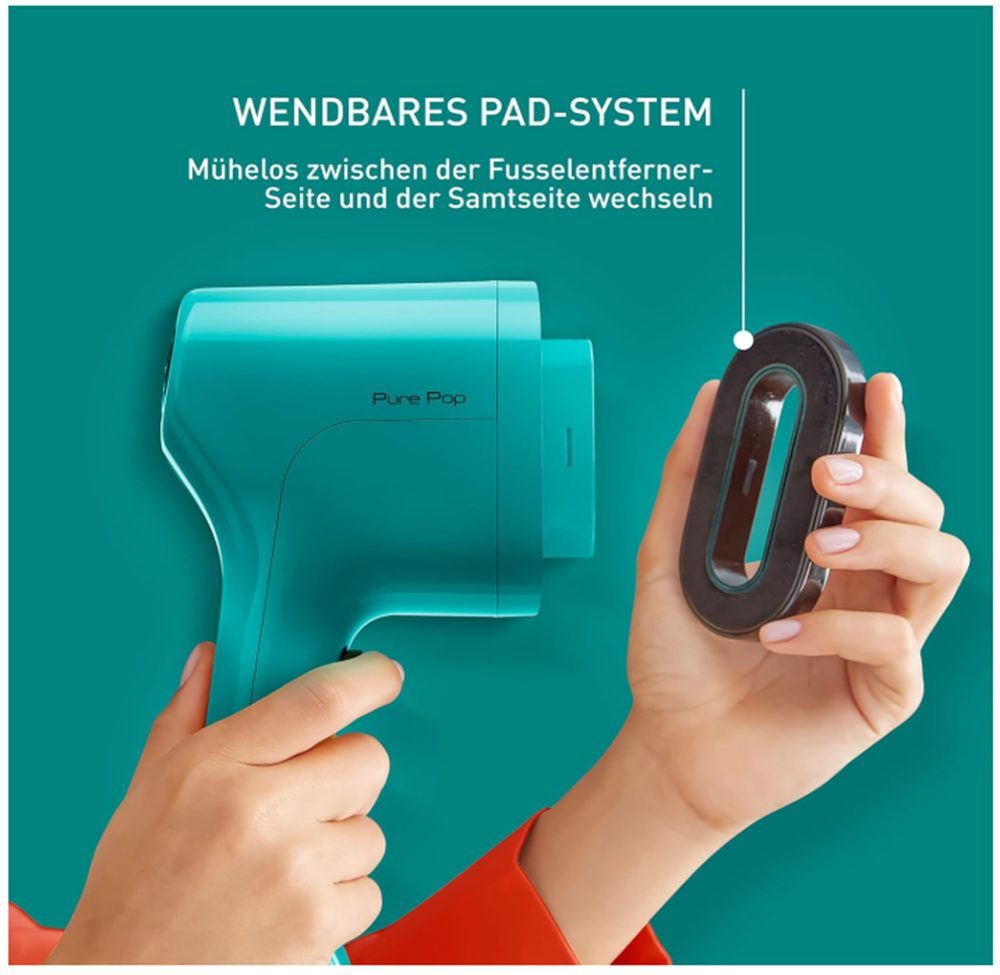 Tefal Dampfbürste Pure Pop, 1300 W, entfernt bis zu 99,99% der Viren/Bakterien/Keime