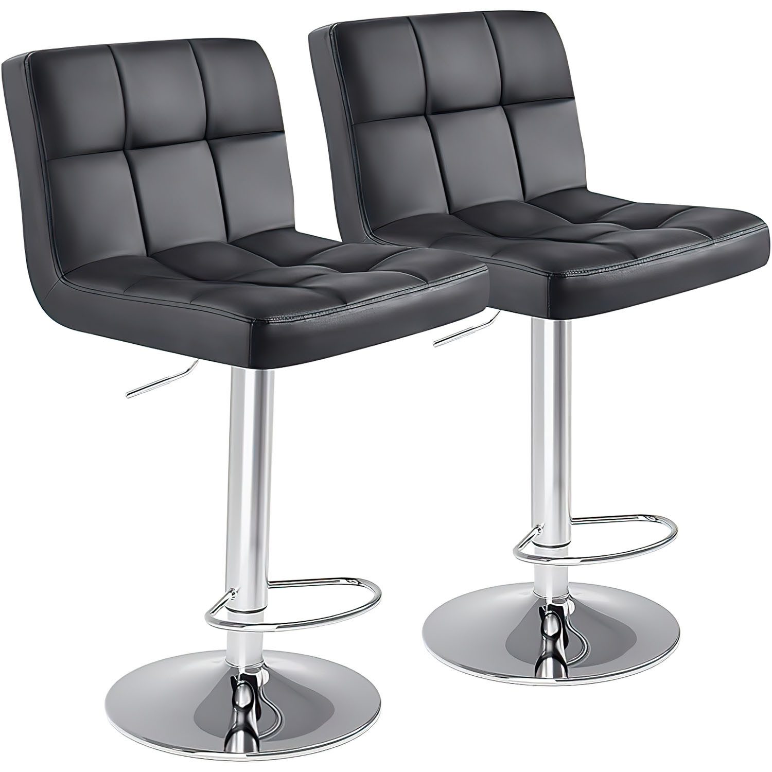 SURFOU Barhocker 2er Set Höhenverstellbar PU-Leder günstig online kaufen