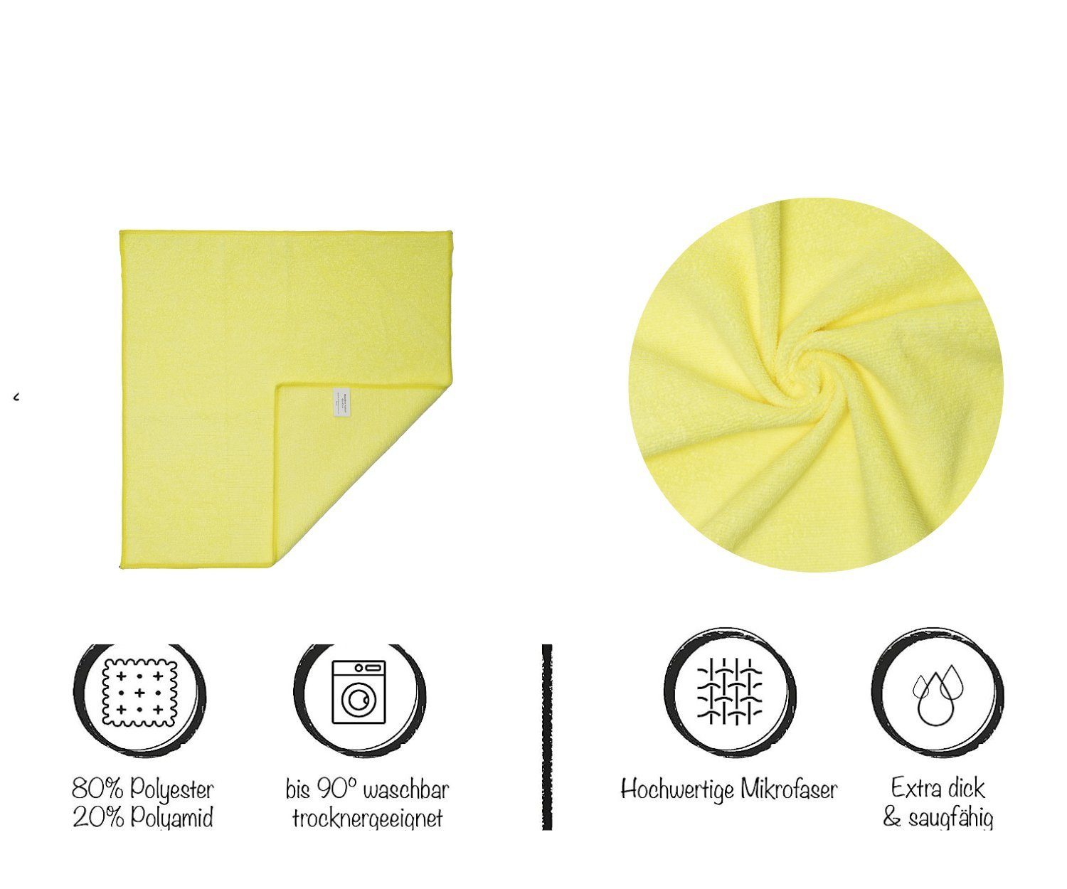 Hometex Premium Textiles Geschirrtuch Mikrofaser Putztuch, günstig online kaufen