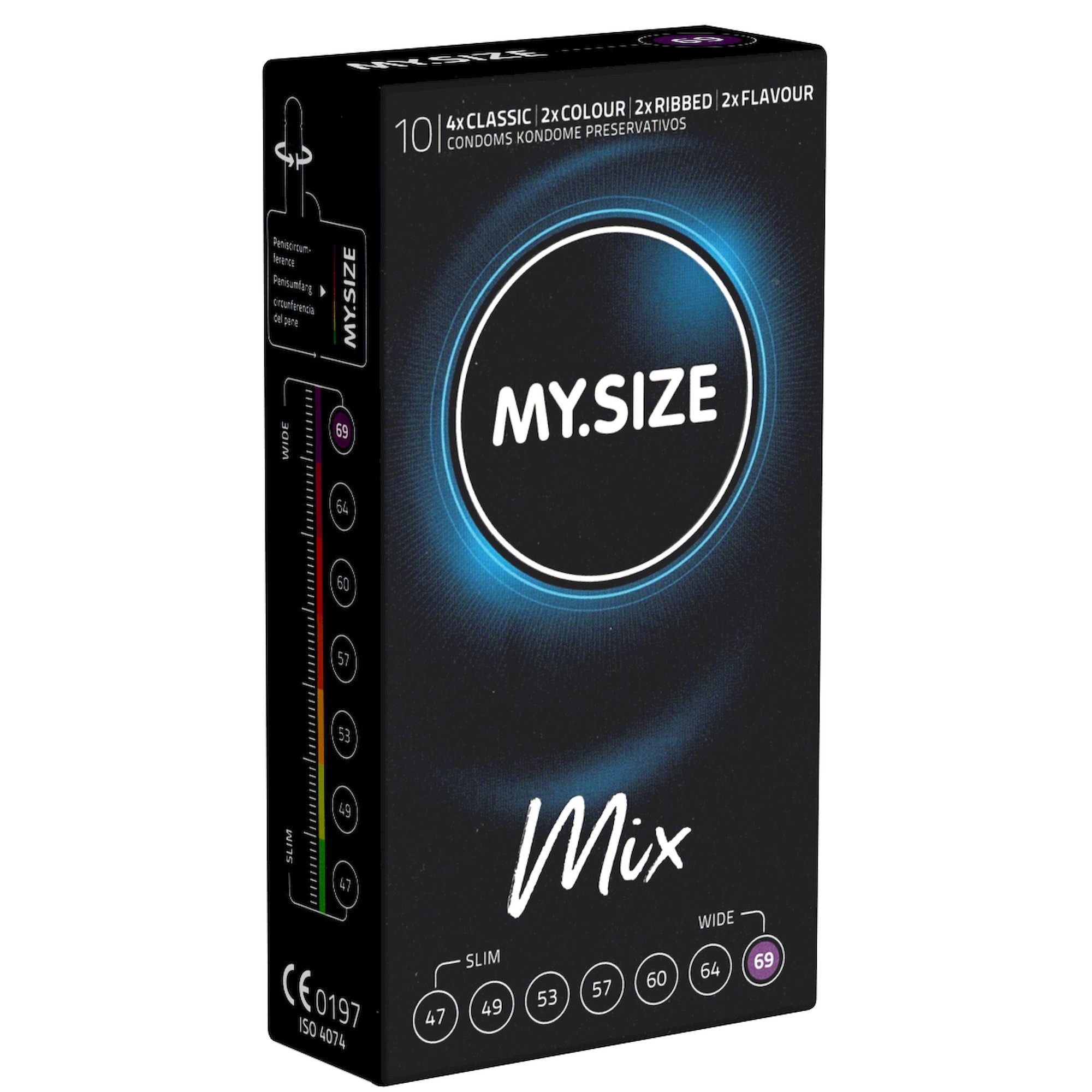 MY.SIZE Kondome My.Size Classic Mix Single: Größe 7 (69mm), 10 Kondome