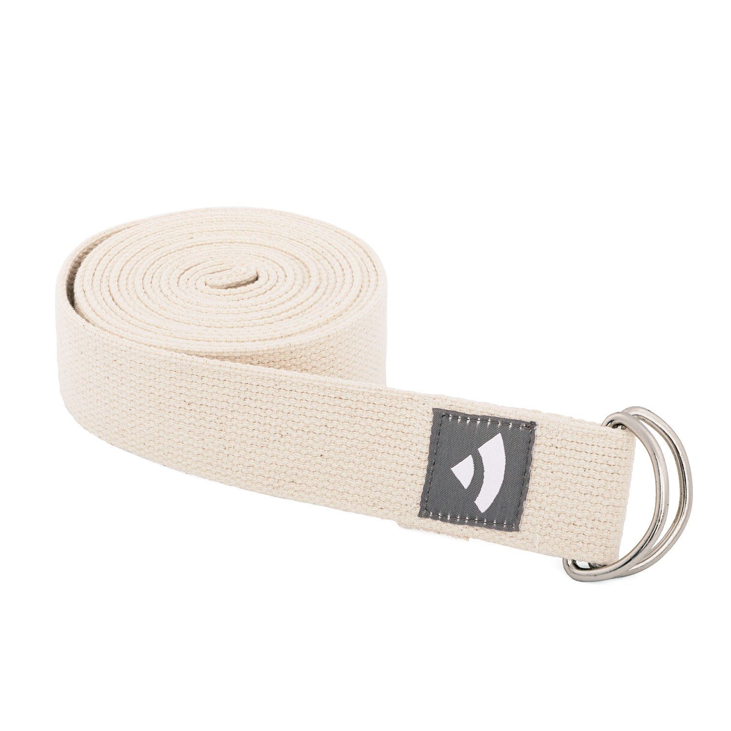 Yogamatte XL Yogagurt mit D-Ring ASANA BELT 3m, Metall