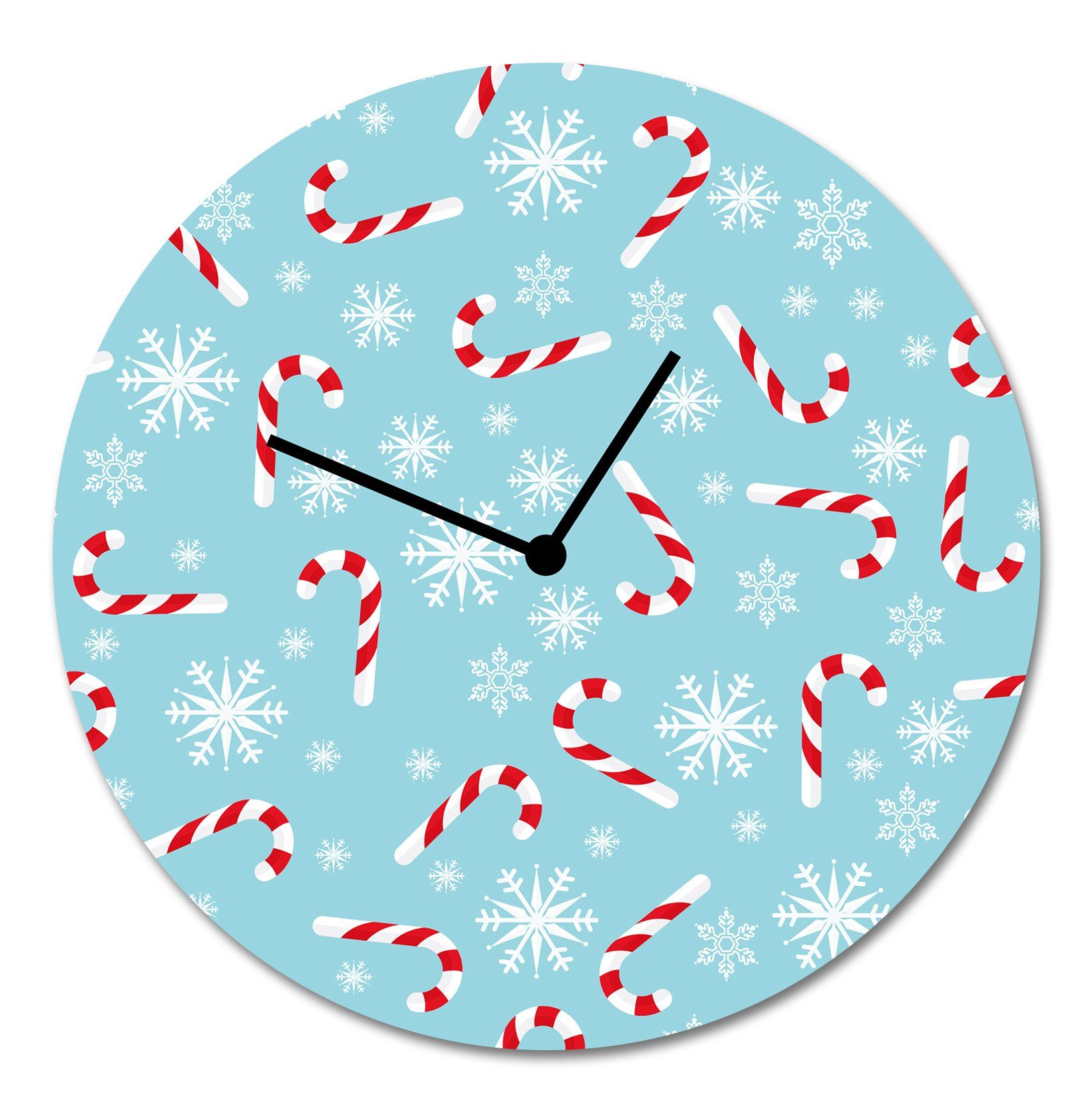 queence Wanduhr X-Mas Wanddeko Weihnachten Uhren Wanddeko