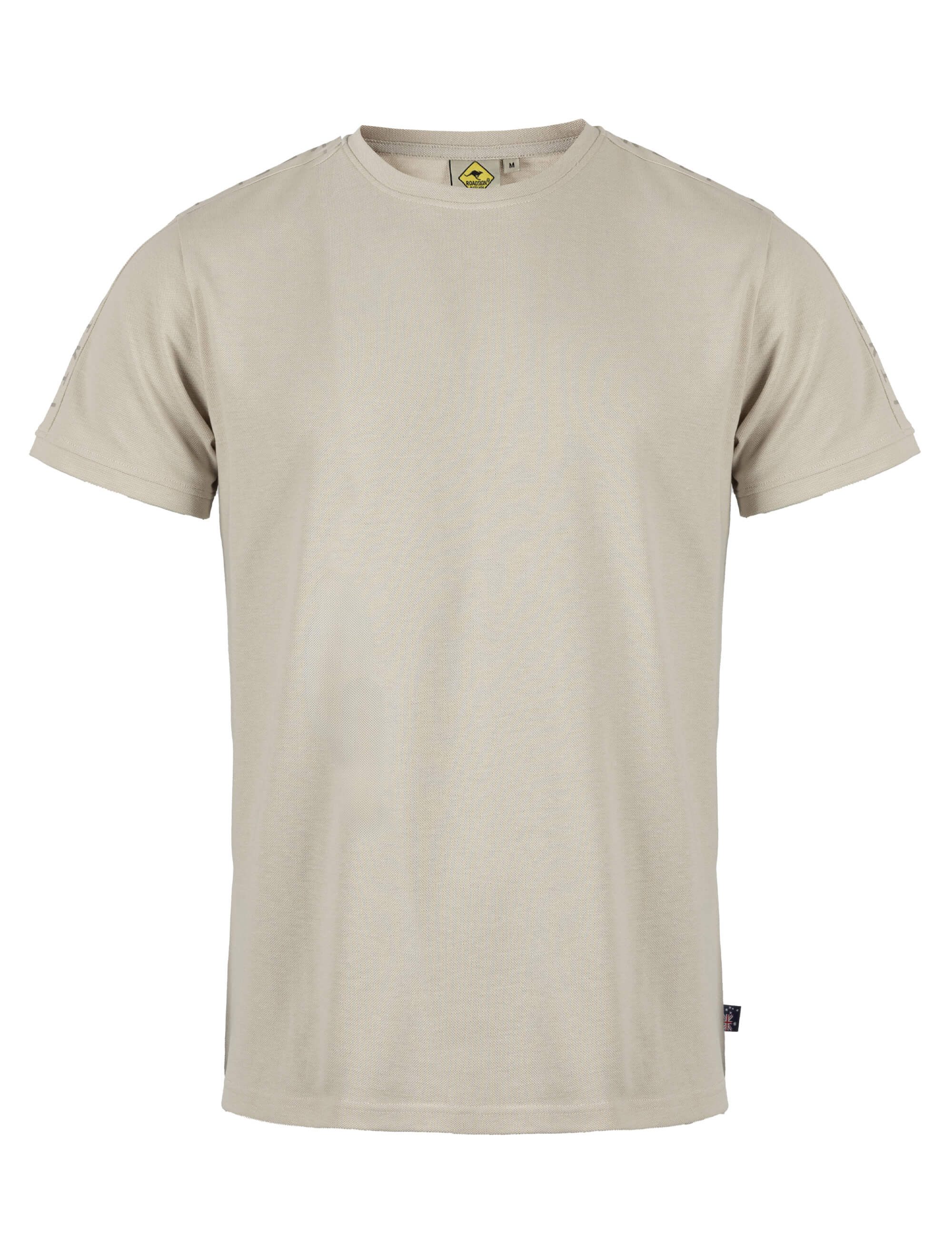 ROADSIGN australia T-Shirt Calma (1, 1-tlg., 1) mit feiner Piqué Struktur aus Baumwollmix für einen sommerlichen Look