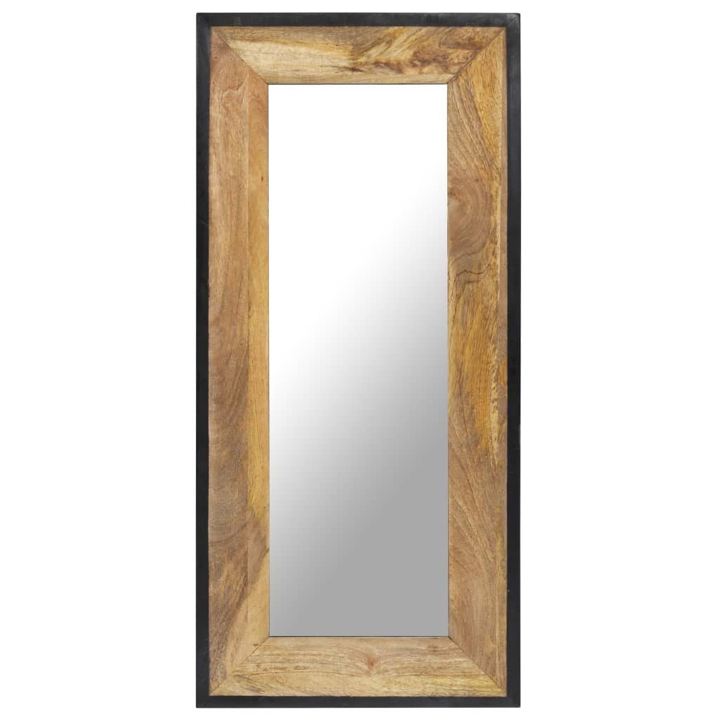 vidaXL Spiegel Spiegel 110x50 cm Massivholz (1-St)