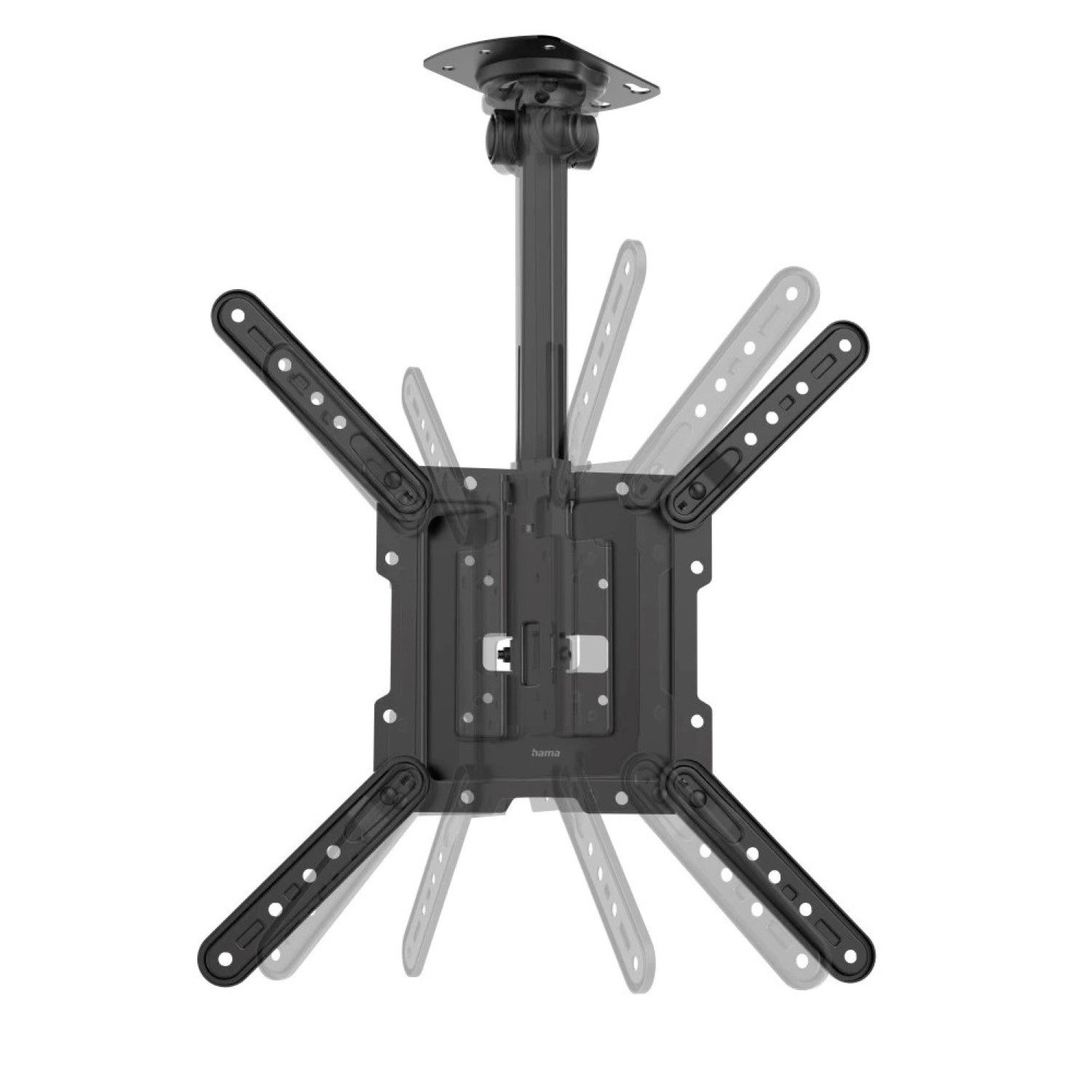 Hama TV-Ständer TV Deckenhalterung 32" bis 65" Deckenhalter, (bis 65 Zoll, TV Halterung Halter für Decke Dachschräge Schrank Küche Unterschrank) – Bild 4 von 5